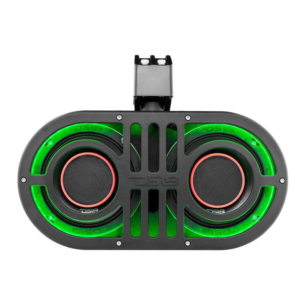 DS18 Dual 6.5" Marine and Powersports PRO Roll Cage Sound Bar System with Built in LED RGB Lights450 Watts Rms ( 2 x PRO-HY6.4B Included)