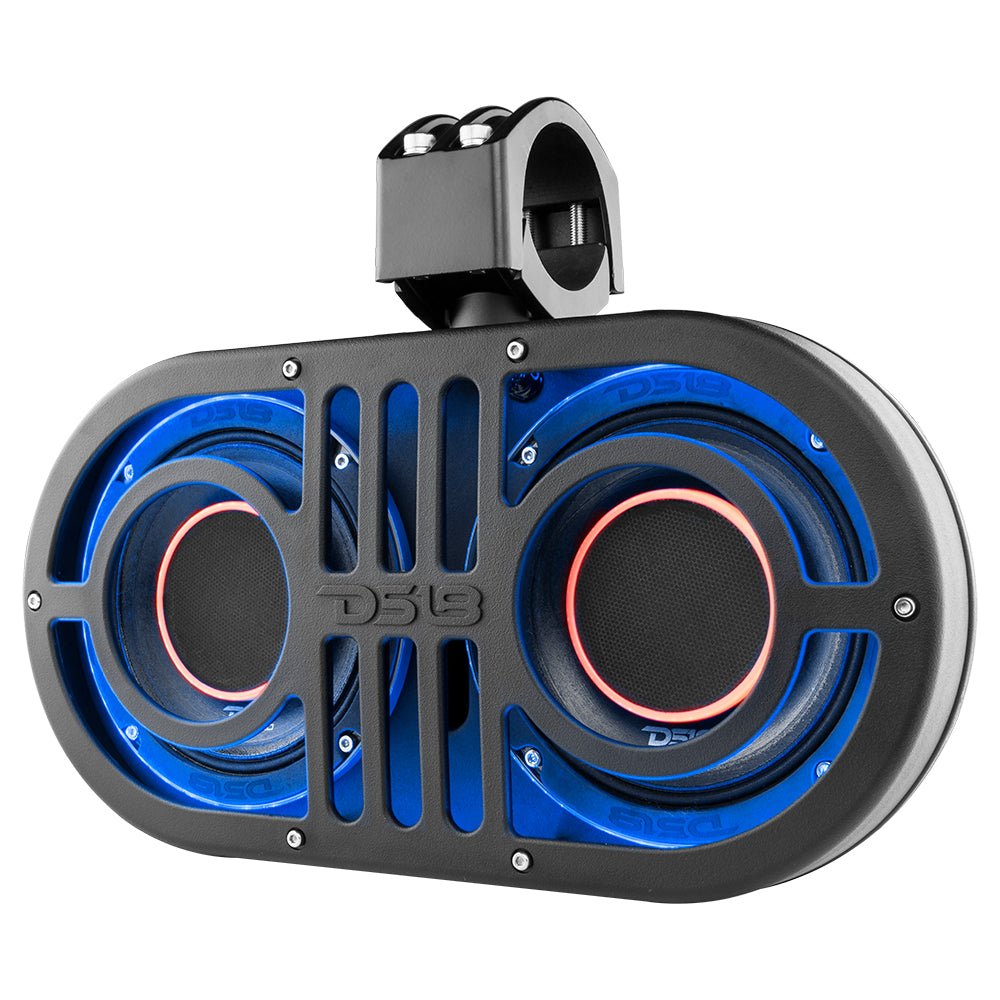 DS18 Dual 6.5" Marine and Powersports PRO Roll Cage Sound Bar System with Built in LED RGB Lights450 Watts Rms ( 2 x PRO-HY6.4B Included)
