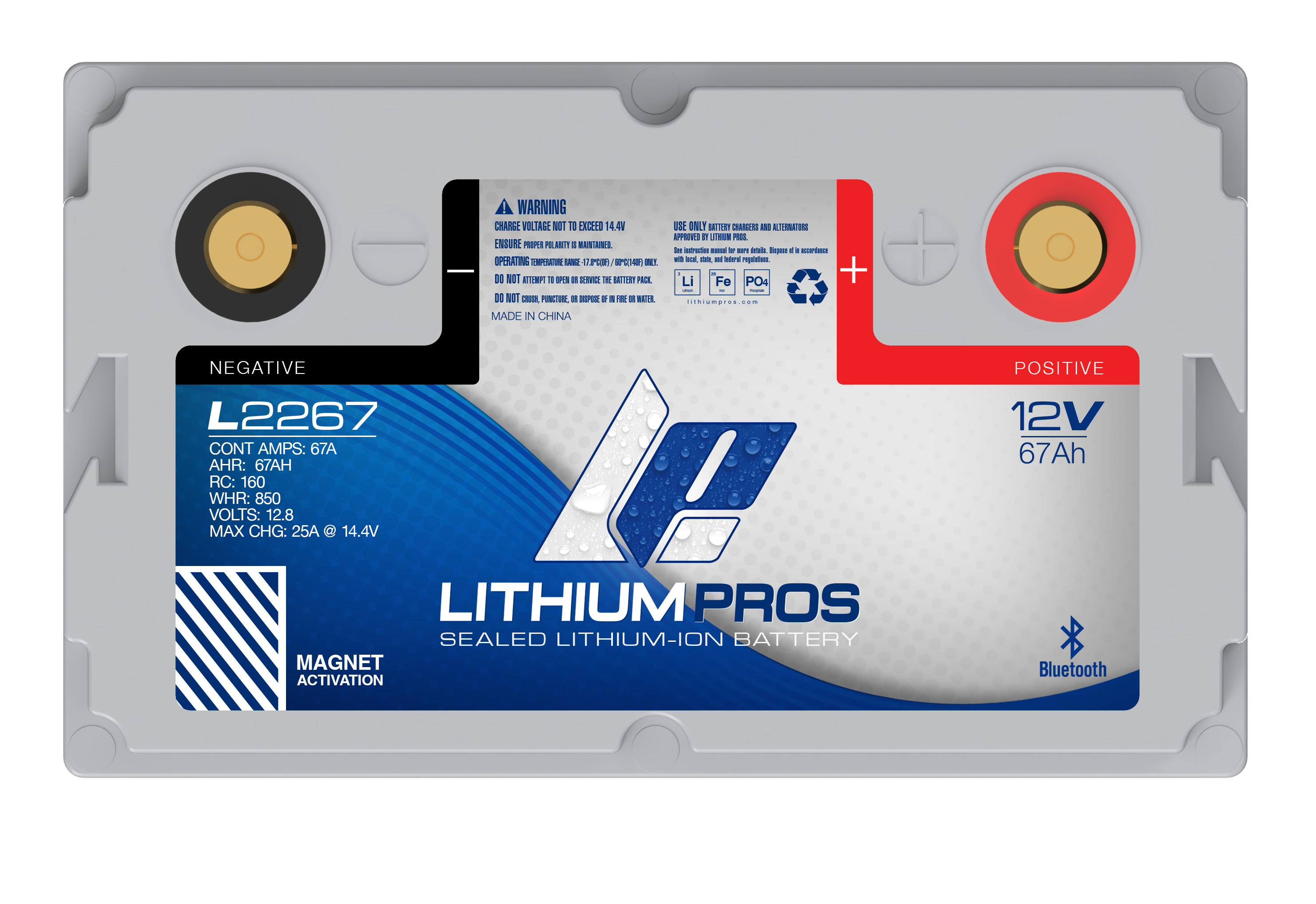 Lithium Pros L2267 12V 67Ah LiFePO4 Lithium Trolling Motor Battery – JS Ultimate Sounds