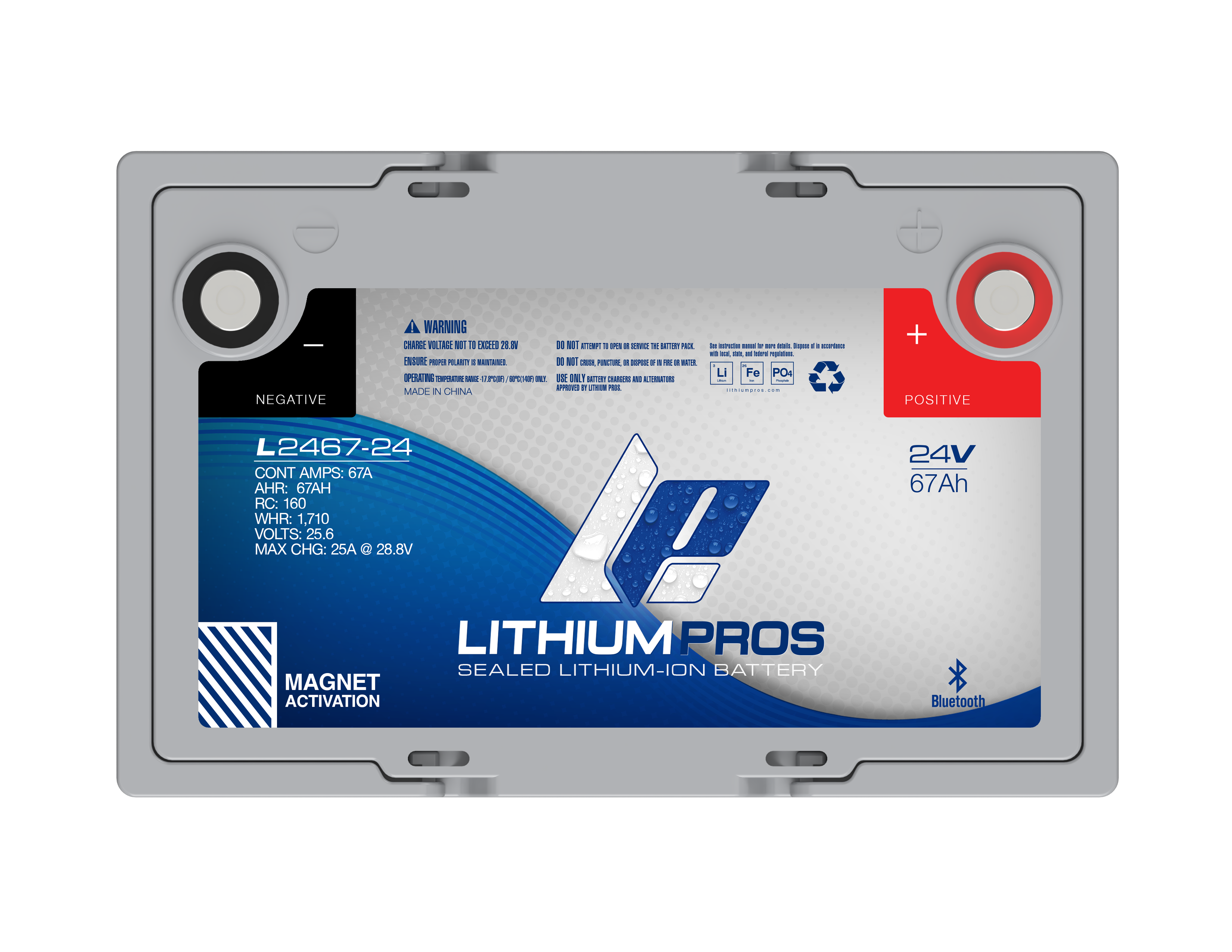 Lithium Pros L2467-24 24V 67Ah LiFePO4 Lithium Trolling Motor Battery – JS Ultimate Sounds