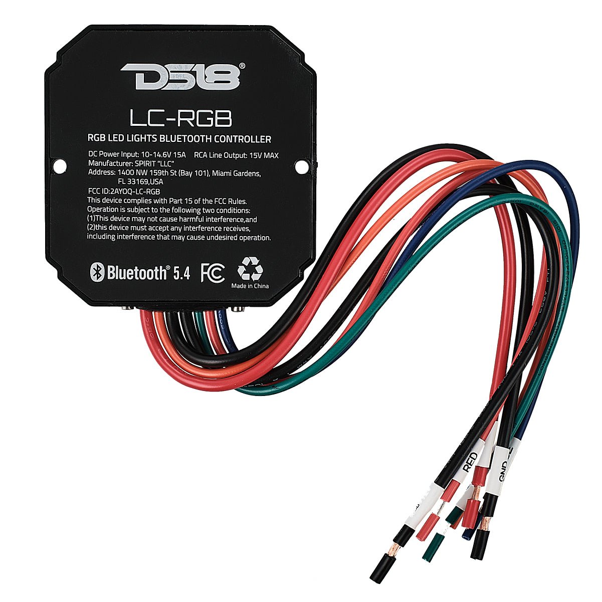 DS18 RGB-LED Lights Bluetooth 5.4 Controller | Water-Resistant IP66