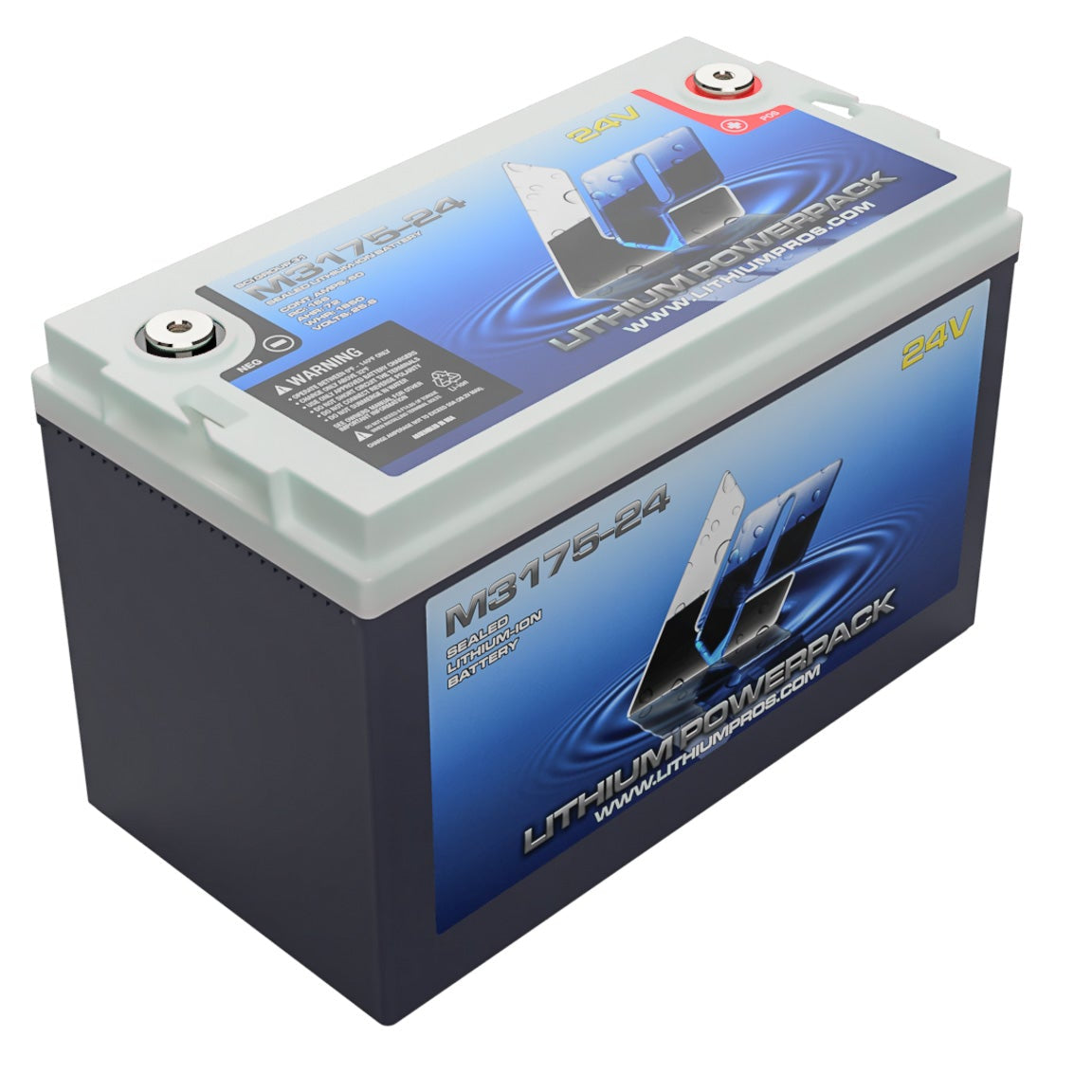 Lithium Pros M3175-24 25.6V 60Ah LiFePO4 Lithium Trolling Motor Battery – JS Ultimate Sounds