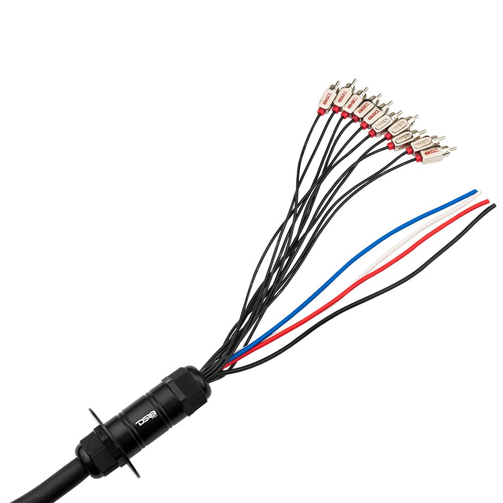 DS18 Snake, Medusa 10 Channel RCA and 4 x 12GA OFC Power Wire 50 Feet