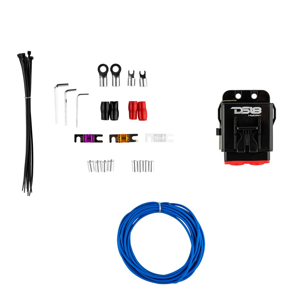 DS18 4-GA Marine Tinned OFC Amplifier Installation Kit - WHITE
