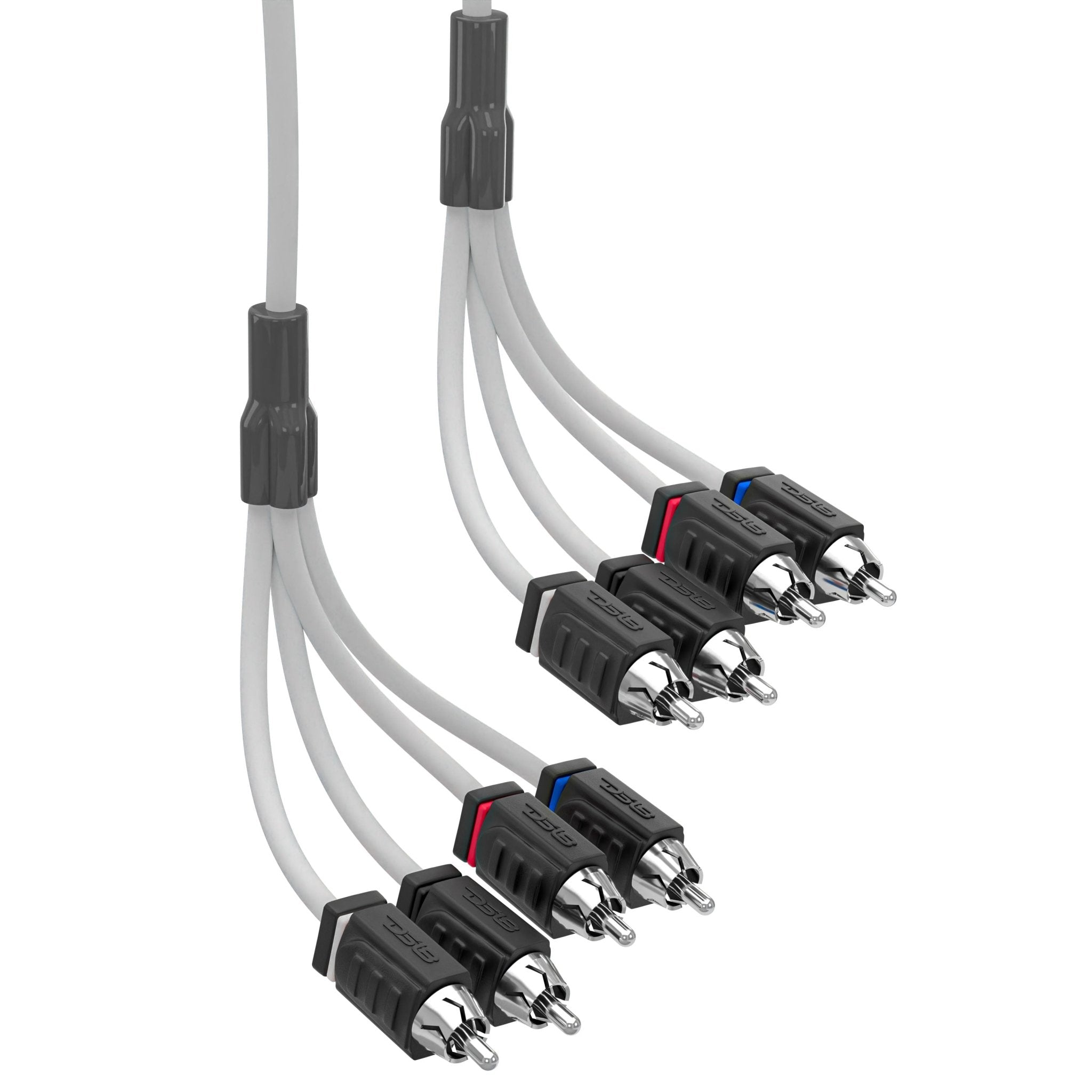 DS18 RCA Marine Grade Tinned 100% Copper OFC 25 Feet / 4 Channel - WHITE