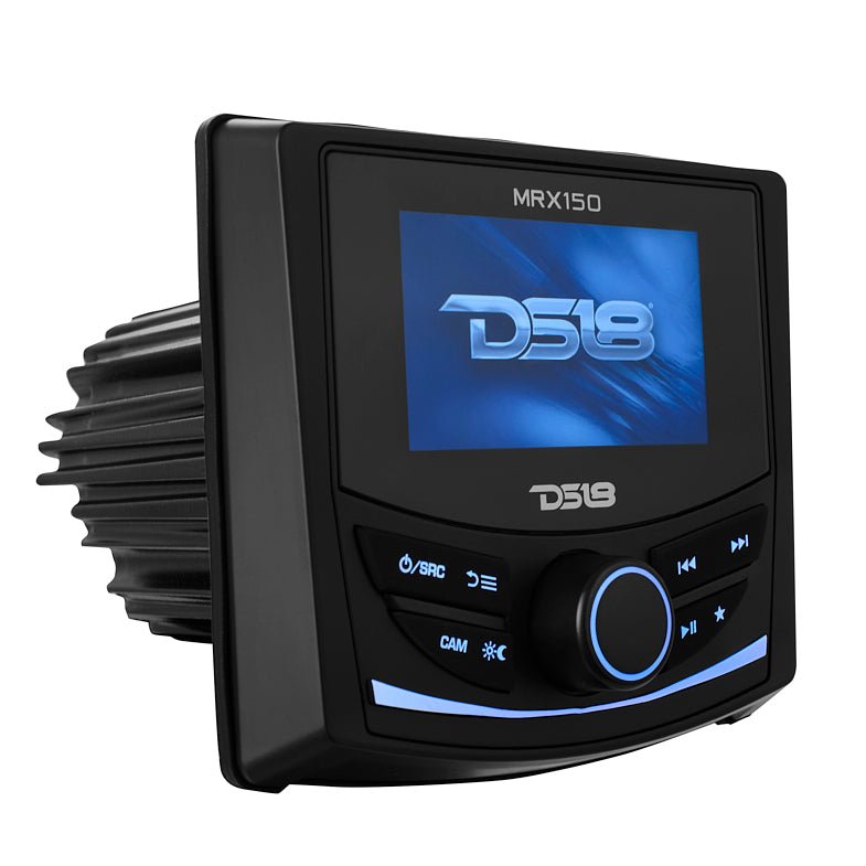 DS18 Marine and Powersports Headunit 3" Color TFT screen , 2 Zones, 4 volts Output, BT, RDS 4 X 50 Watts