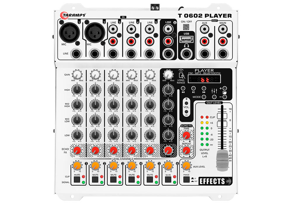 Taramps T 0602 PLAYER Audio Mixer - 2