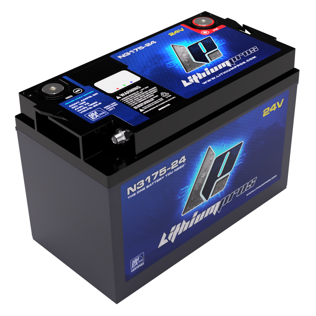 Lithium Pros N3175 25.6V 75Ah LiFePO4 Lithium Trolling Motor Battery – JS Ultimate Sounds