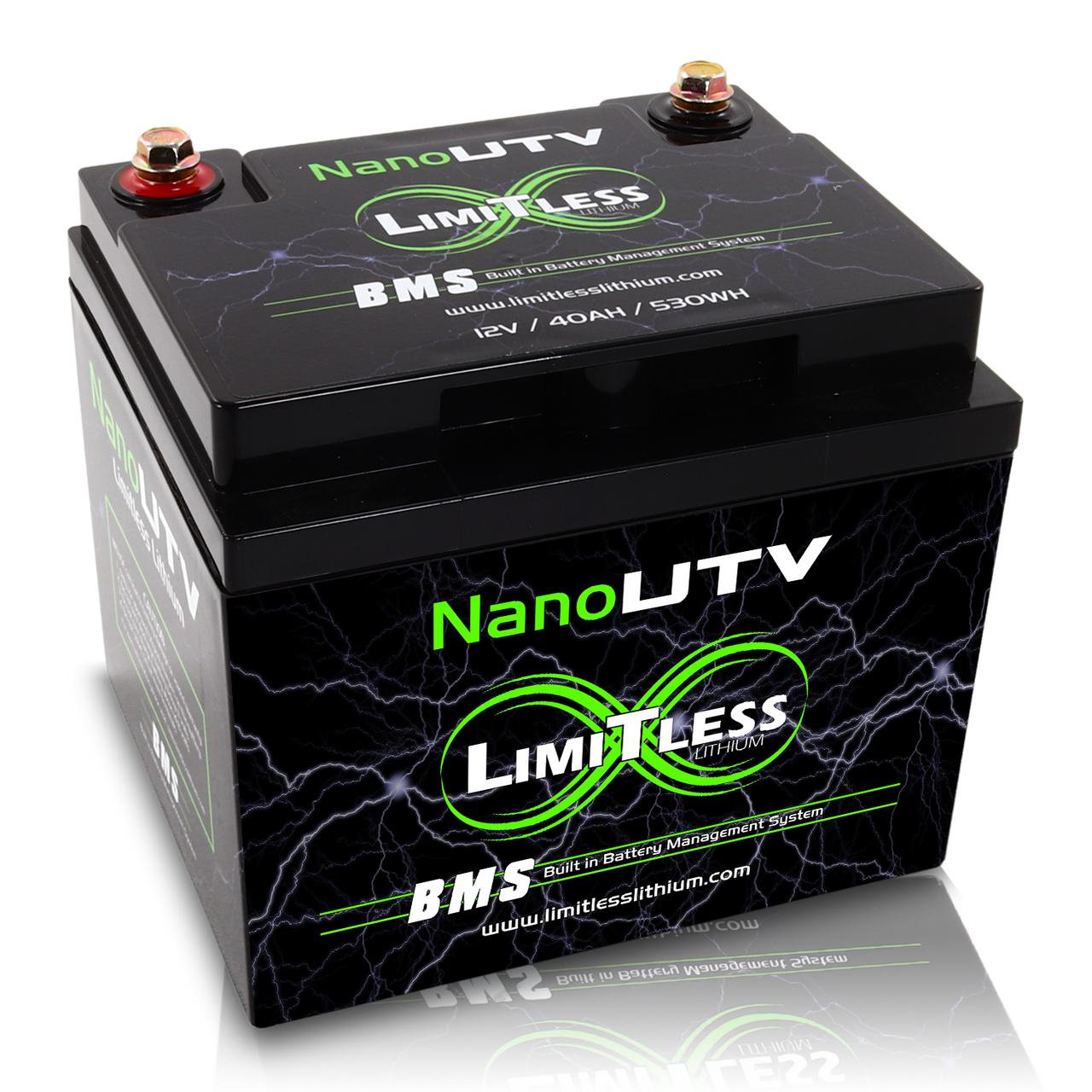 Limitless Lithium Nano UTV 40Ah IP66 LiFePO4 Powersports Battery BCI 86