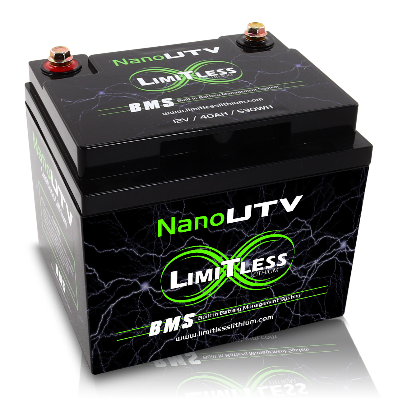Limitless Lithium Nano UTV 40Ah IP66 LiFePO4 Powersports Battery BCI 86 + 3.5A Maintainer (2)