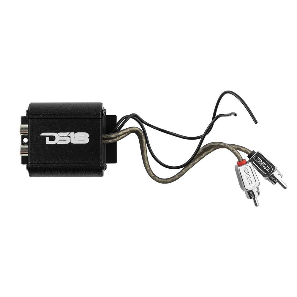DS18 Inline RCA Noise Filter for Car Audio – Noise Reducer with Female RCA Input & Male RCA Output