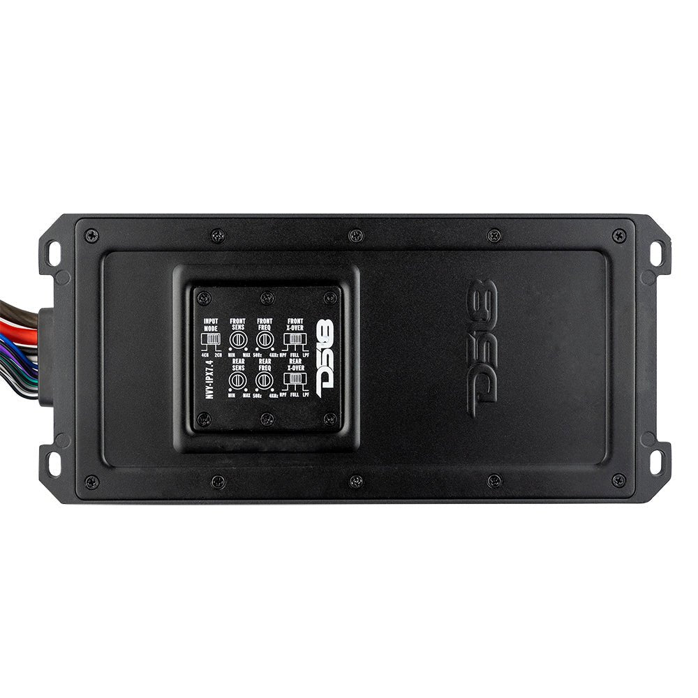 DS18 NVY 4-Channel Full-Range IPX7 Submersible Marine and Powersports Amplifier 120 x 4 @ 4-Ohm Watts RMS