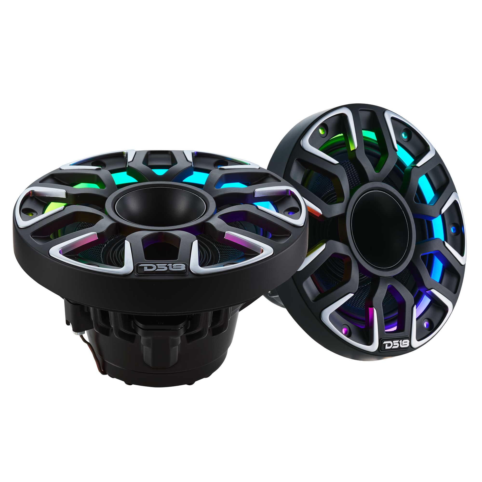 DS18 6.5” Marine Grade Hybrid Coaxial Speaker With Neodymium Magnet, Kevlar Cone, and Compression Driver | 200W RMS 4-Ohm