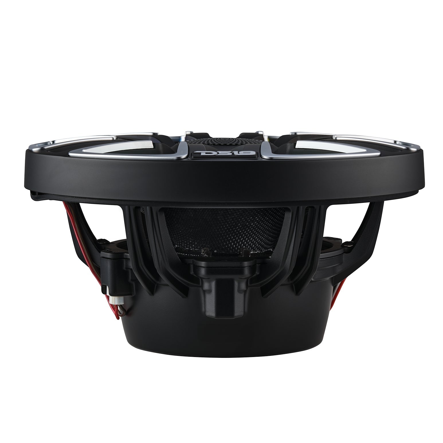 DS18 8” Marine Coaxial Speaker With Kevlar Cone, Bullet Tweeter, Neodymium Magnet, and Digital LED Lights | 200W RMS 4-Ohm