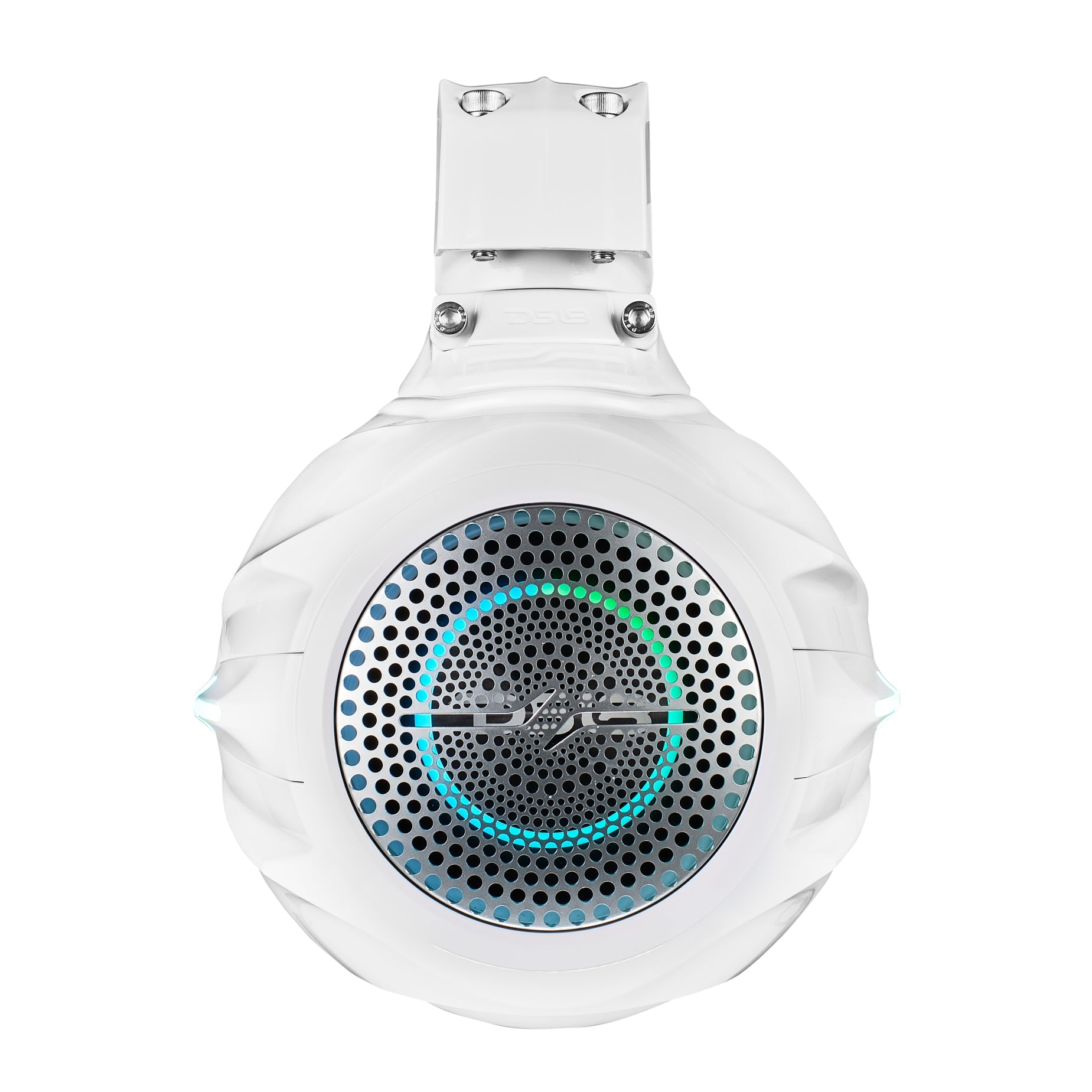 DS18 8” Marine Short Tower Speaker With Neodymium Magnet, Kevlar Cone, Compression Driver And Digital LED Lights | 200W RMS 4-Ohm