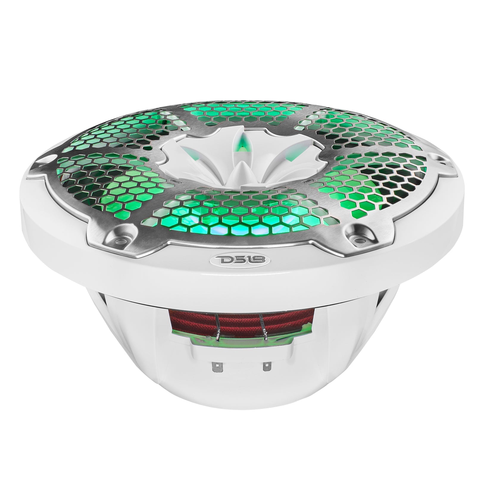 DS18 NXL 10" 2-Way Coaxial Marine Speaker with RGB LED Lights 200 Watts Rms 4-Ohm