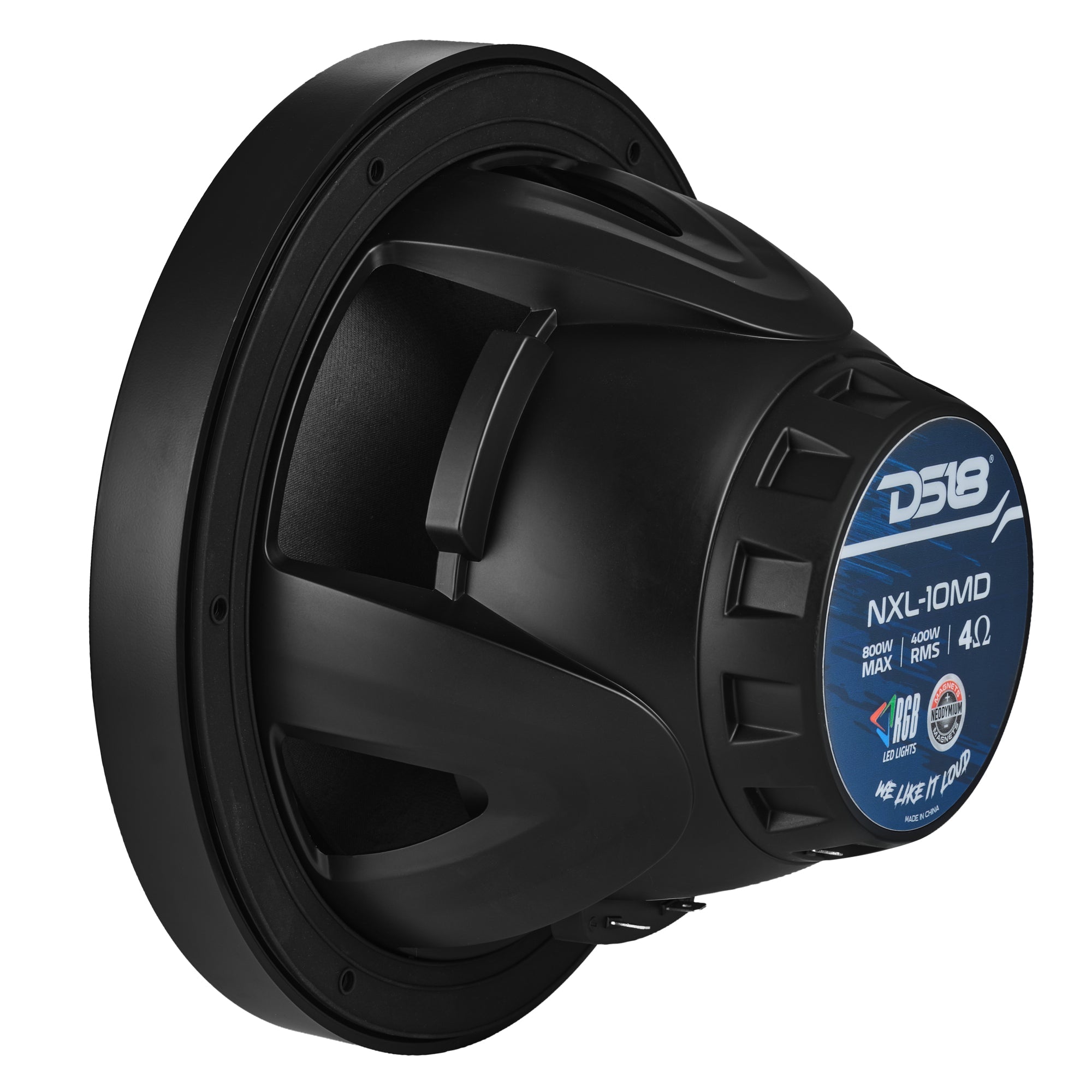 DS18 10” Marine 2-Way Hybrid Speaker with RGB LED, Compression Driver and Neodymium Magnet | 450W RMS 4-Ohm
