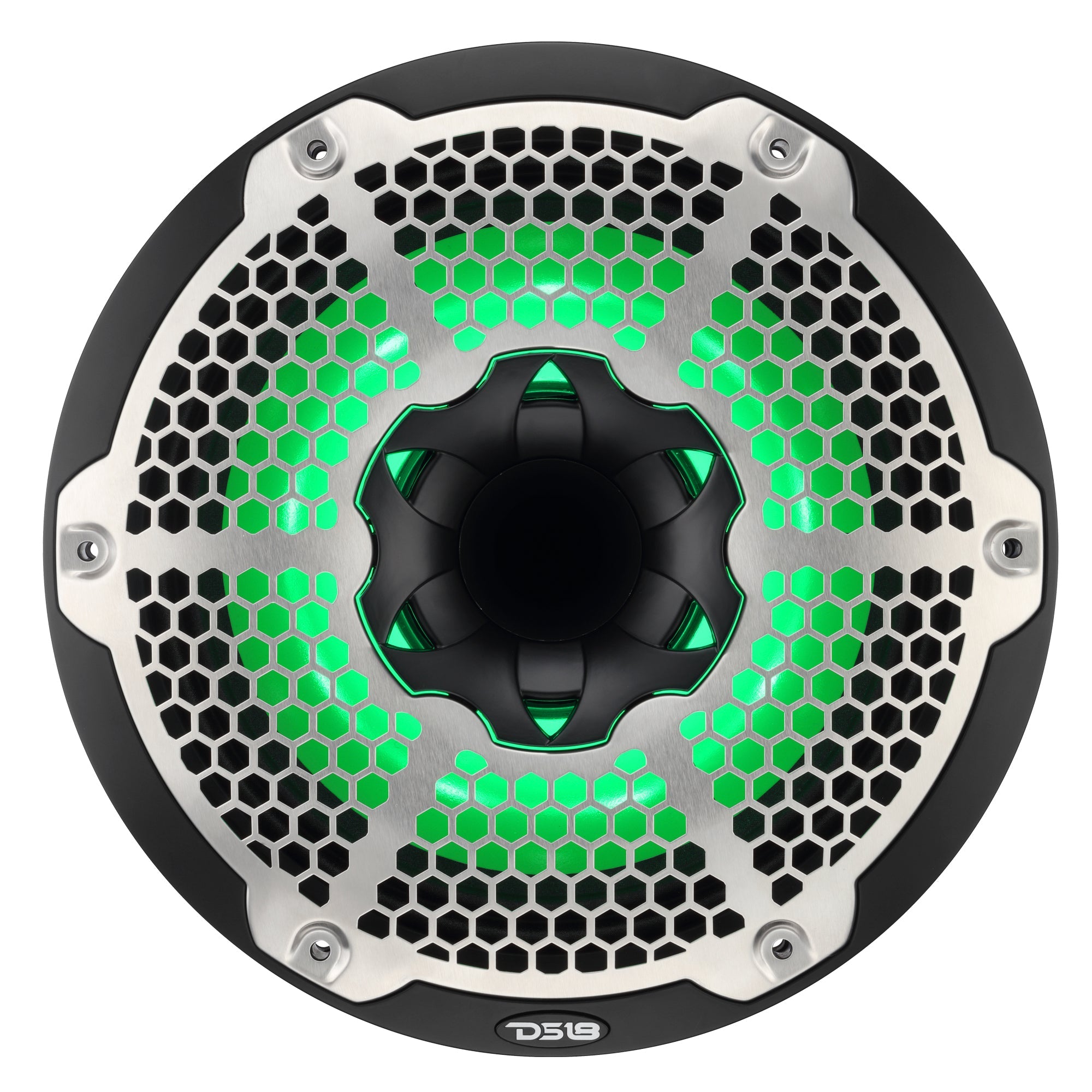 DS18 10” Marine 2-Way Hybrid Speaker with RGB LED, Compression Driver and Neodymium Magnet | 450W RMS 4-Ohm