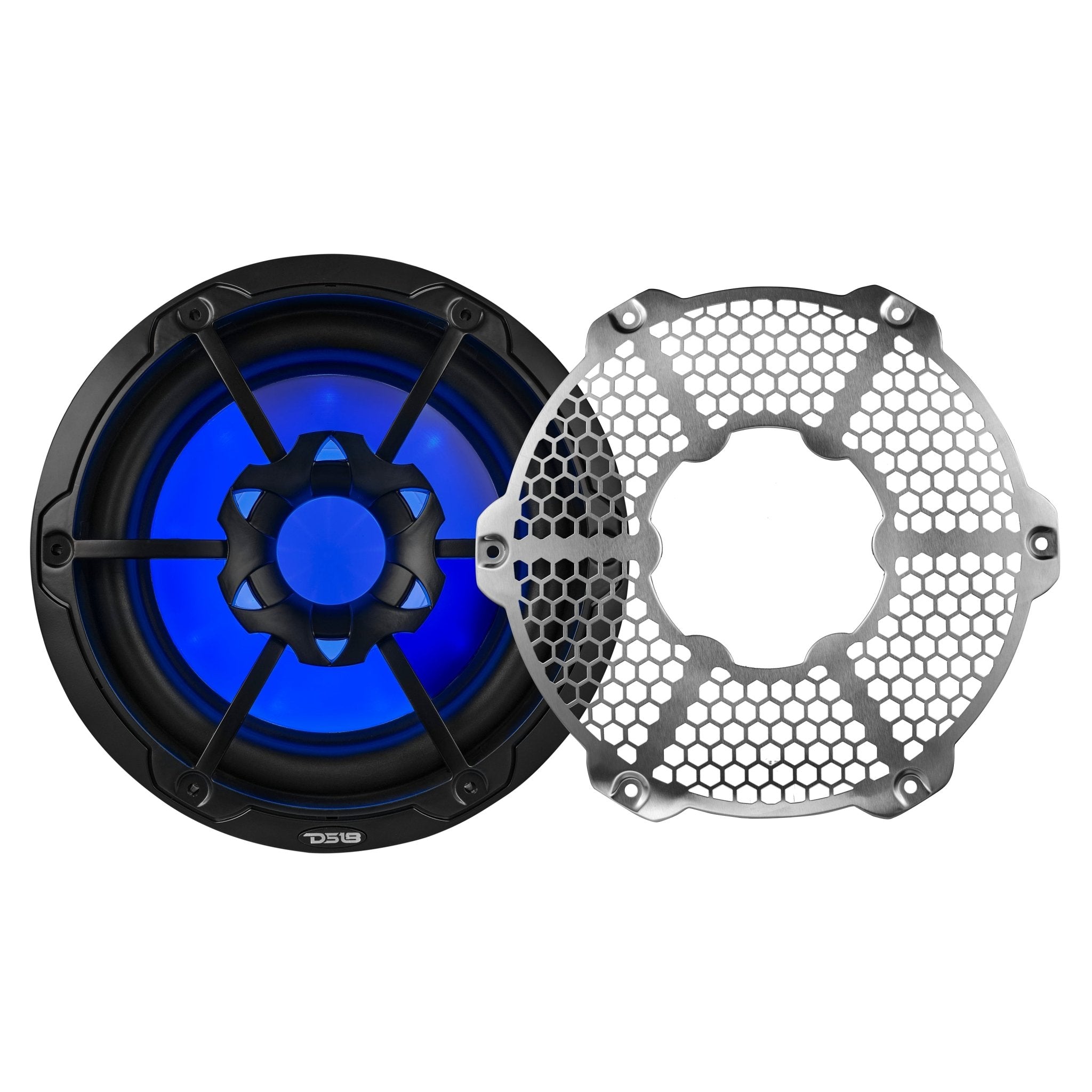 DS18 NXL 10" Marine Subwoofer with LED RGB Lights 300 Watts Rms SVC 4-Ohm