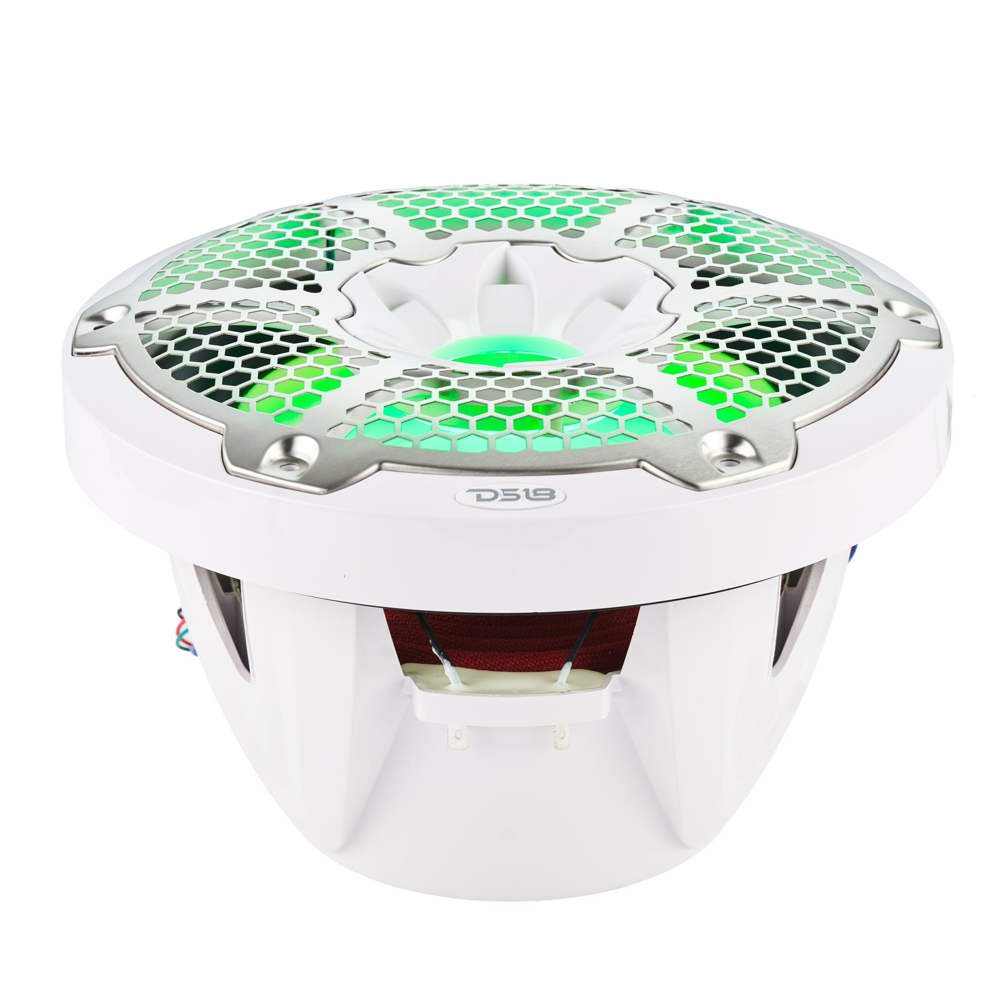 DS18 NXL 10" Marine Subwoofer with LED RGB Lights 300 Watts Rms SVC 4-Ohm