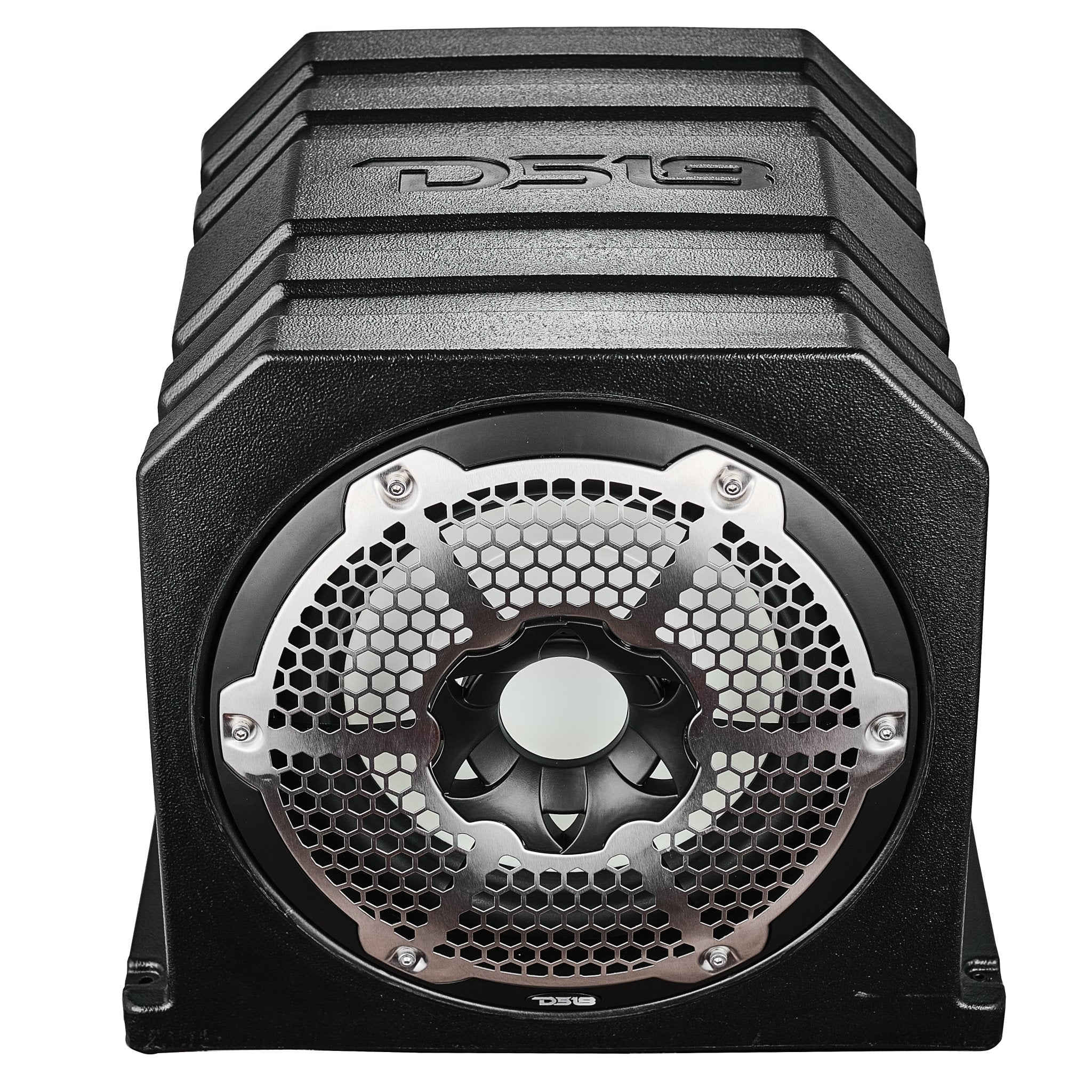 DS18 Dual 10" Marine Subwoofer Enclosure with 10" Passive Radiator and LED RGB Lights 350 Watts Rms 4-Ohm (NXL-10SUB Included)
