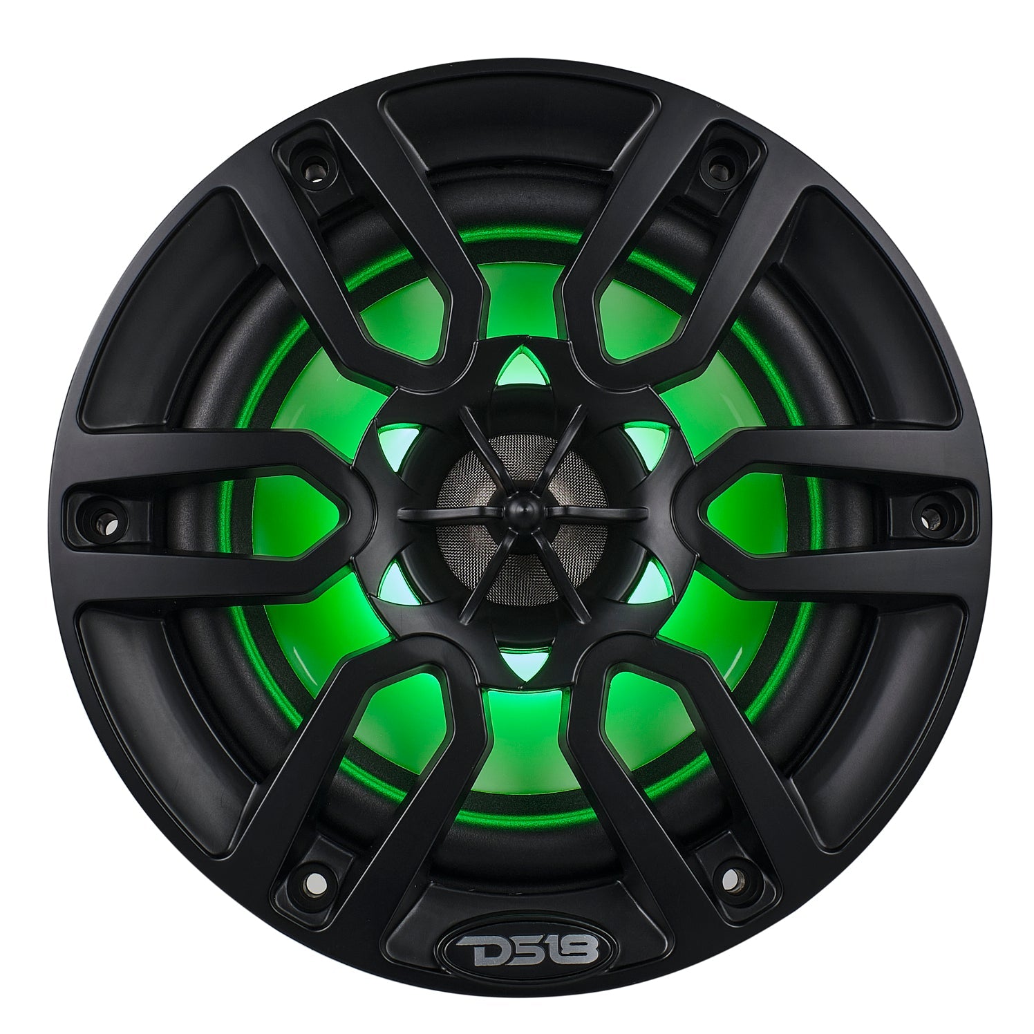 DS18 NXL 6.5" 2-Way Coaxial Marine Speaker with LED RGB Lights | 100W RMS 4-Ohm