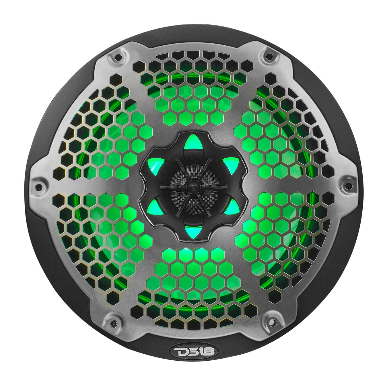 DS18 NXL 8" 2-Way Coaxial Marine Speaker With LED RGB Lights 125 Watts Rms 4-Ohm