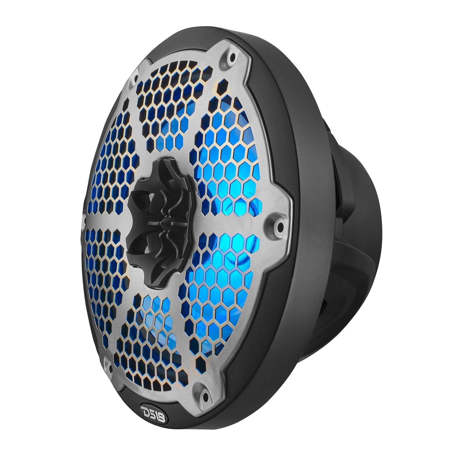 DS18 NXL 8" 2-Way Coaxial Marine Speaker With LED RGB Lights 125 Watts Rms 4-Ohm