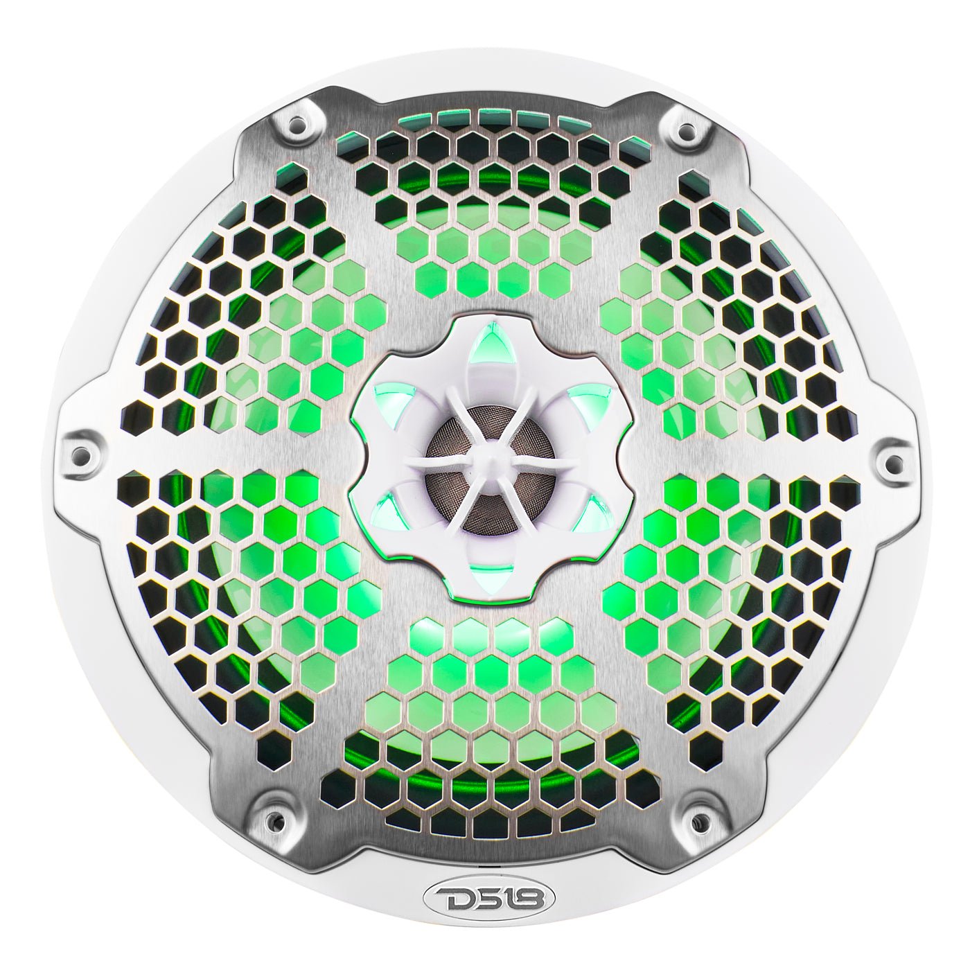 DS18 NXL 8" 2-Way Coaxial Marine Speaker With LED RGB Lights 125 Watts Rms 4-Ohm