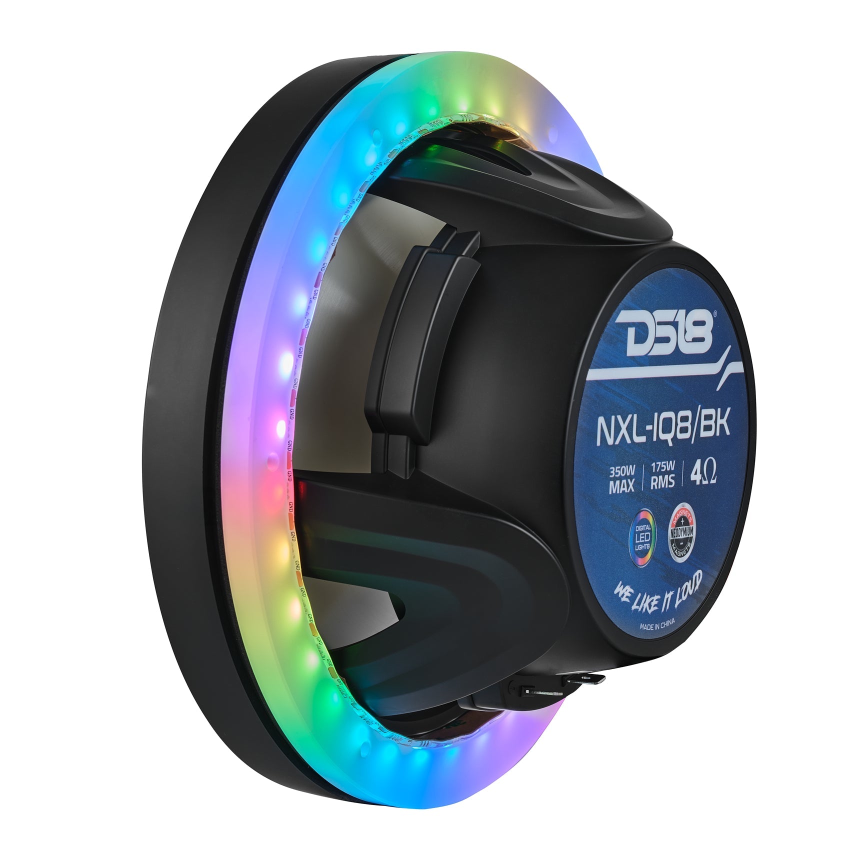 DS18 8" Digital LED Ring for Marine and Powersporst Speakers and Towers