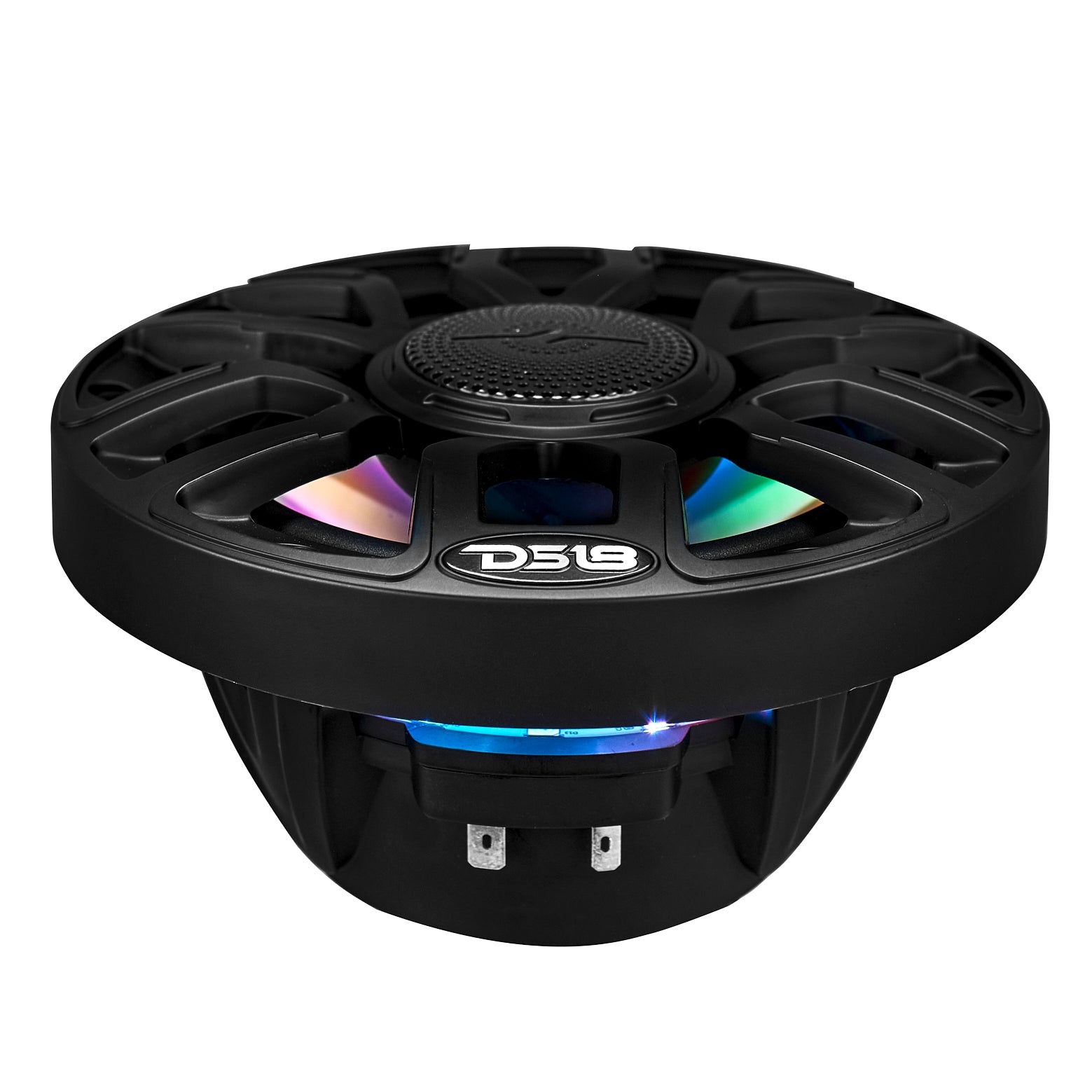 DS18 NXL 6.5" 2-Way Coaxial Marine Speaker with Bullet Tweeter and Digital Led Lights | 150W RMS 4-Ohm