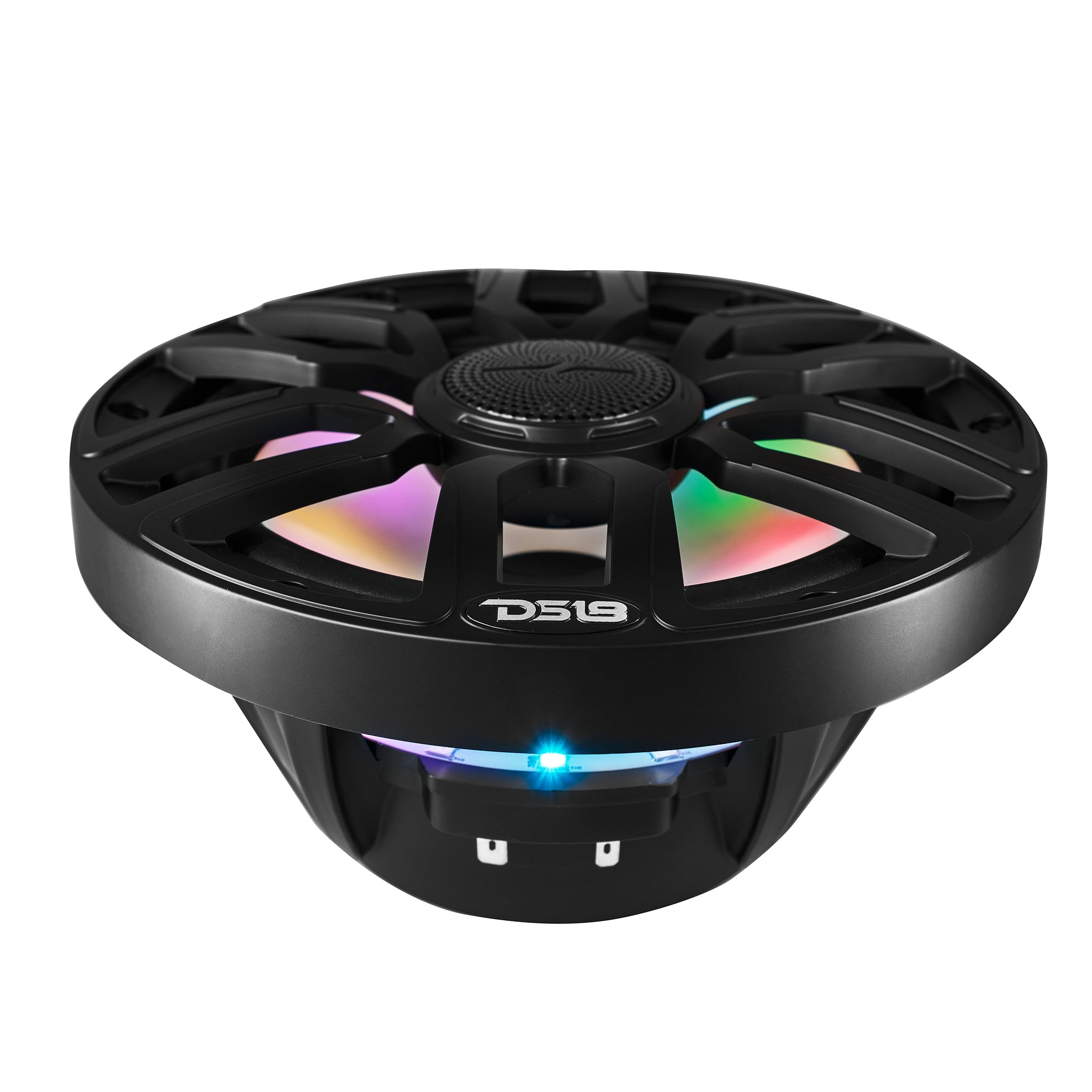 DS18 NXL 8" 2-Way Coaxial Marine Speaker with Bullet Tweeter and Digital Led Lights | 175W RMS 4-Ohm