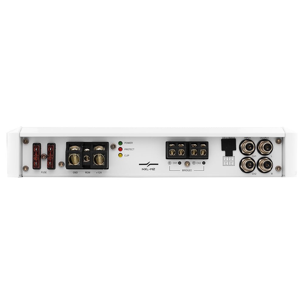 DS18 NXL 2-Channel Full-Range Class D IPX5 Marine Amplifier | 2 x 250W RMS @ 4-Ohm