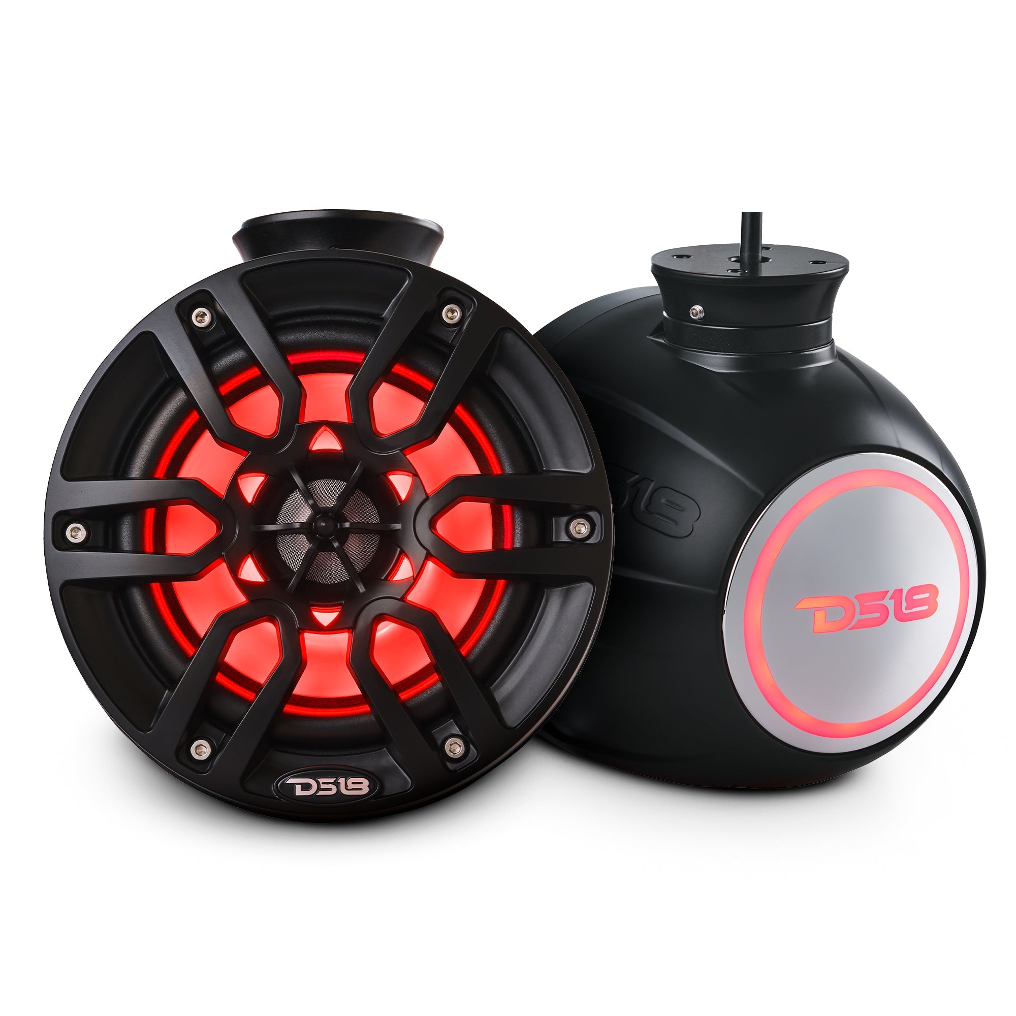 DS18 NXL 6.5" Pod 300w Speaker with Integrated RGB LED Lights (Pair) - Perfect For Jet Skis
