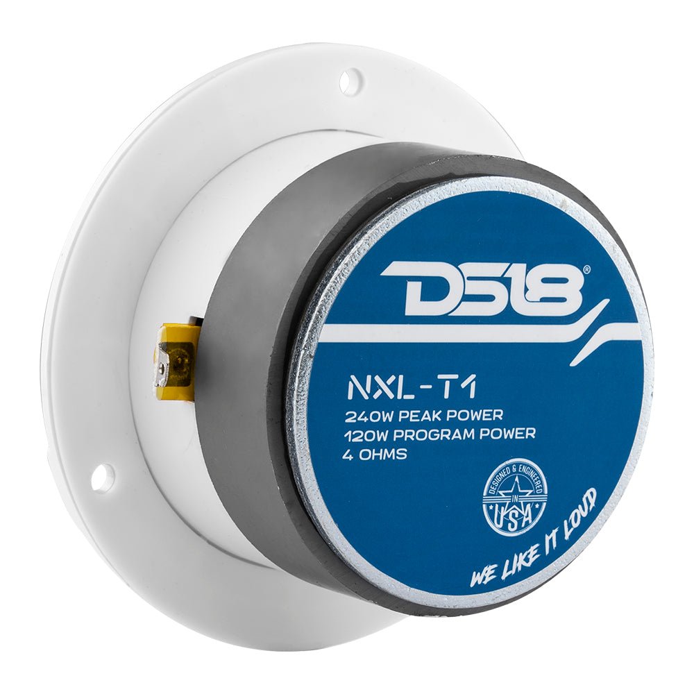 DS18 NXL 3.8” Marine Water-Resistant Super Bullet Tweeter with 1” Aluminum Voice Coil | 120W RMS 4-Ohm