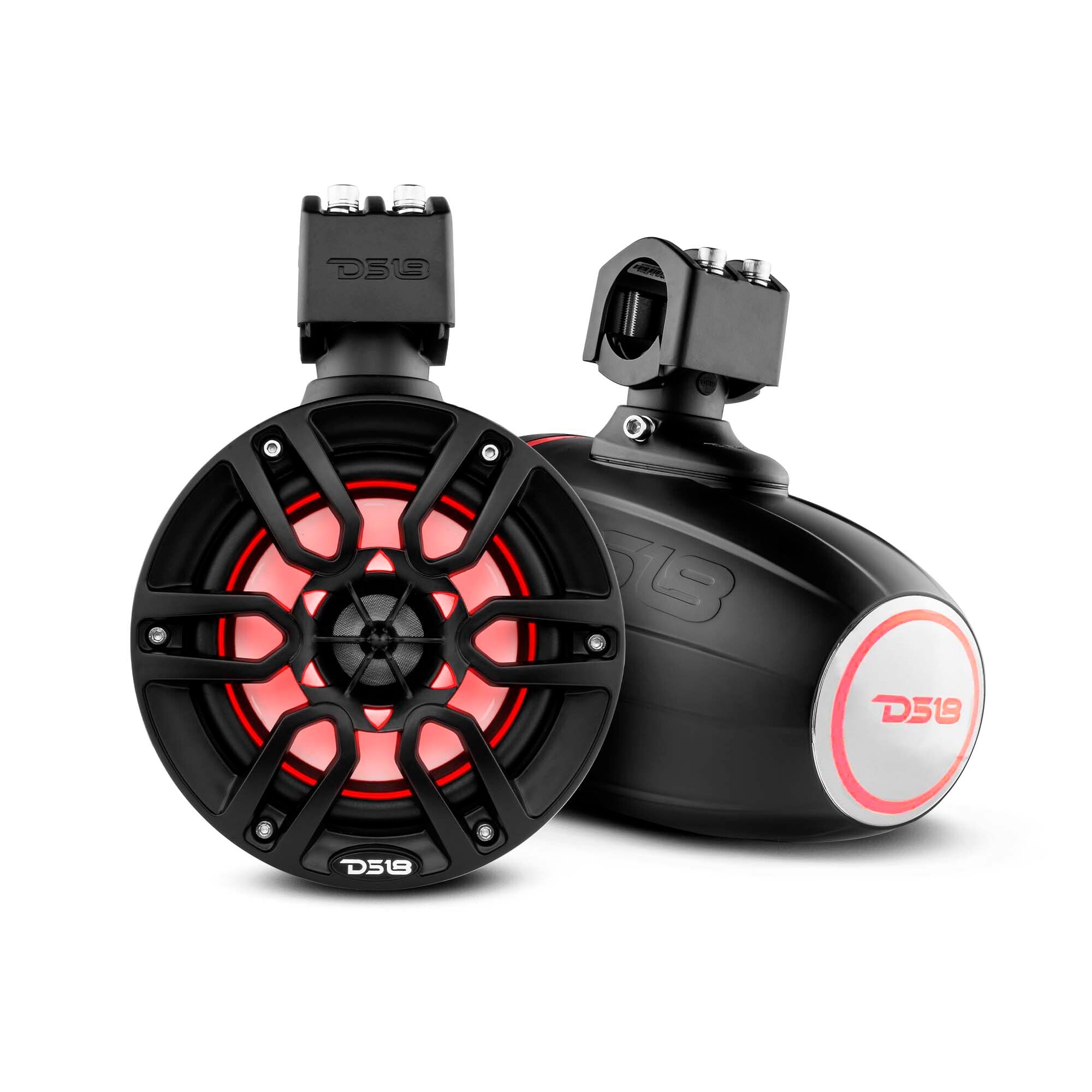 DS18 NXL 6.5" Marine and Powersports Towers LED RGB Lights 100 Watts Rms - Black