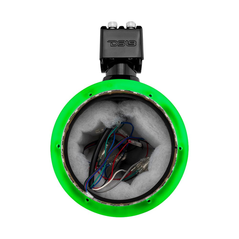 DS18 NXL 6.5" Marine and Powersports Empty Tower LED RGB Lights -Black
