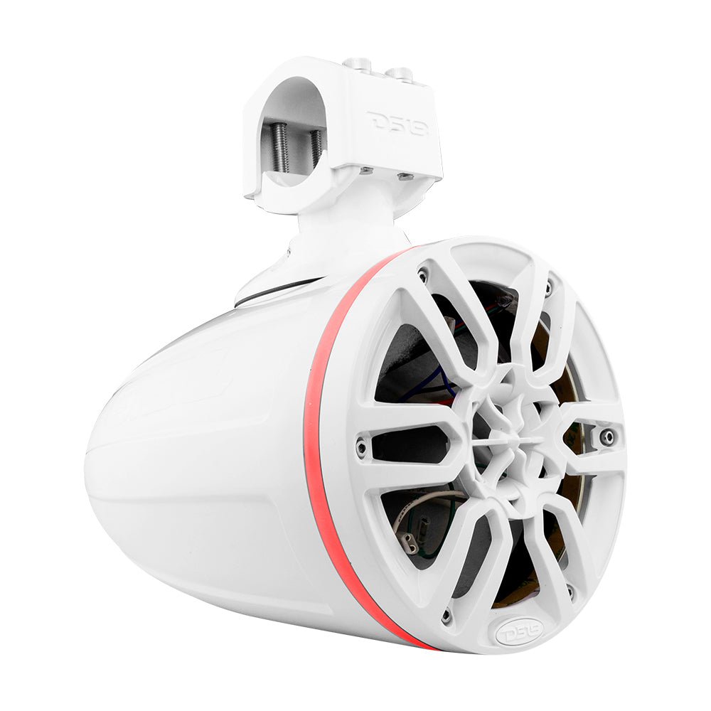 DS18 NXL 6.5" Marine and Powersports Empty Tower LED RGB Lights -White