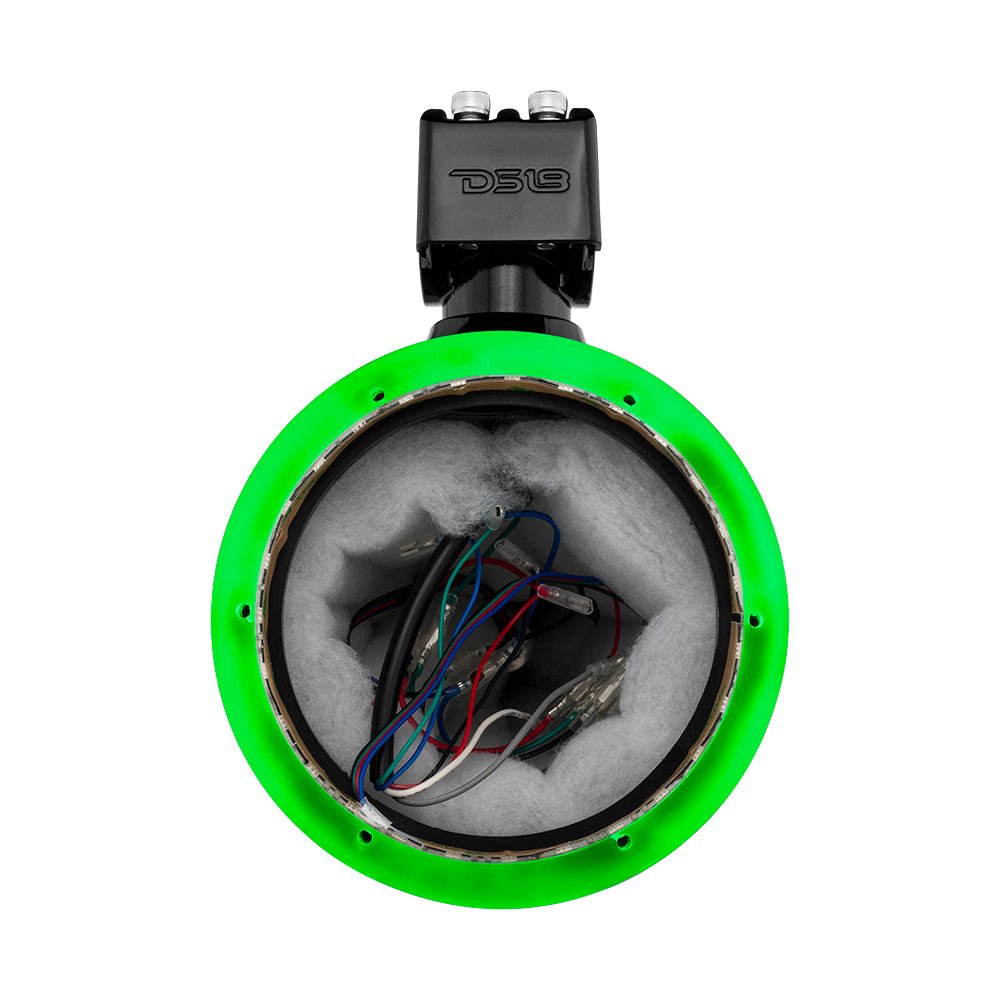 DS18 NXL 6.5" Marine and Powersports Empty Tower LED RGB Lights -Red