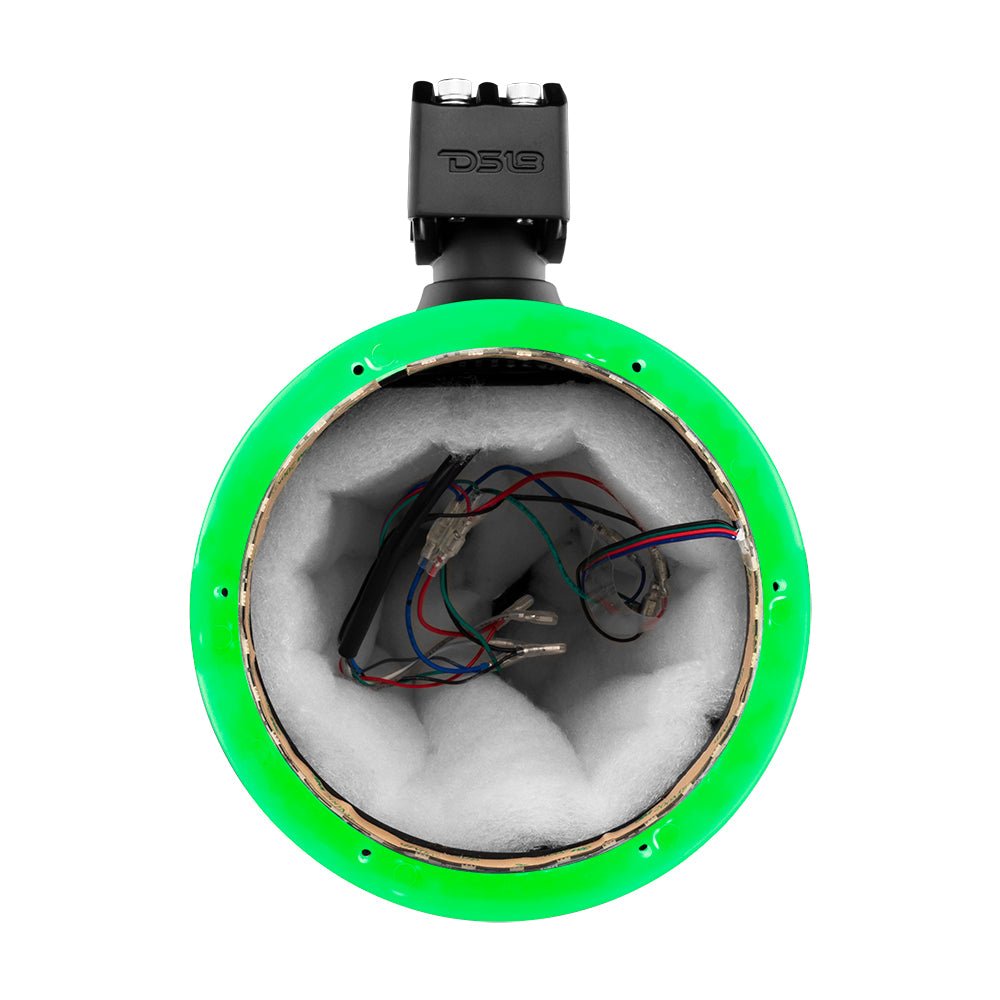 DS18 NXL 8" Marine and Powersports Empty Tower LED RGB Lights -Black