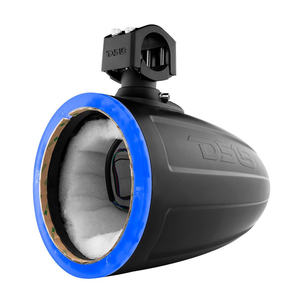 DS18 NXL 8" Marine and Powersports Empty Tower LED RGB Lights -Black