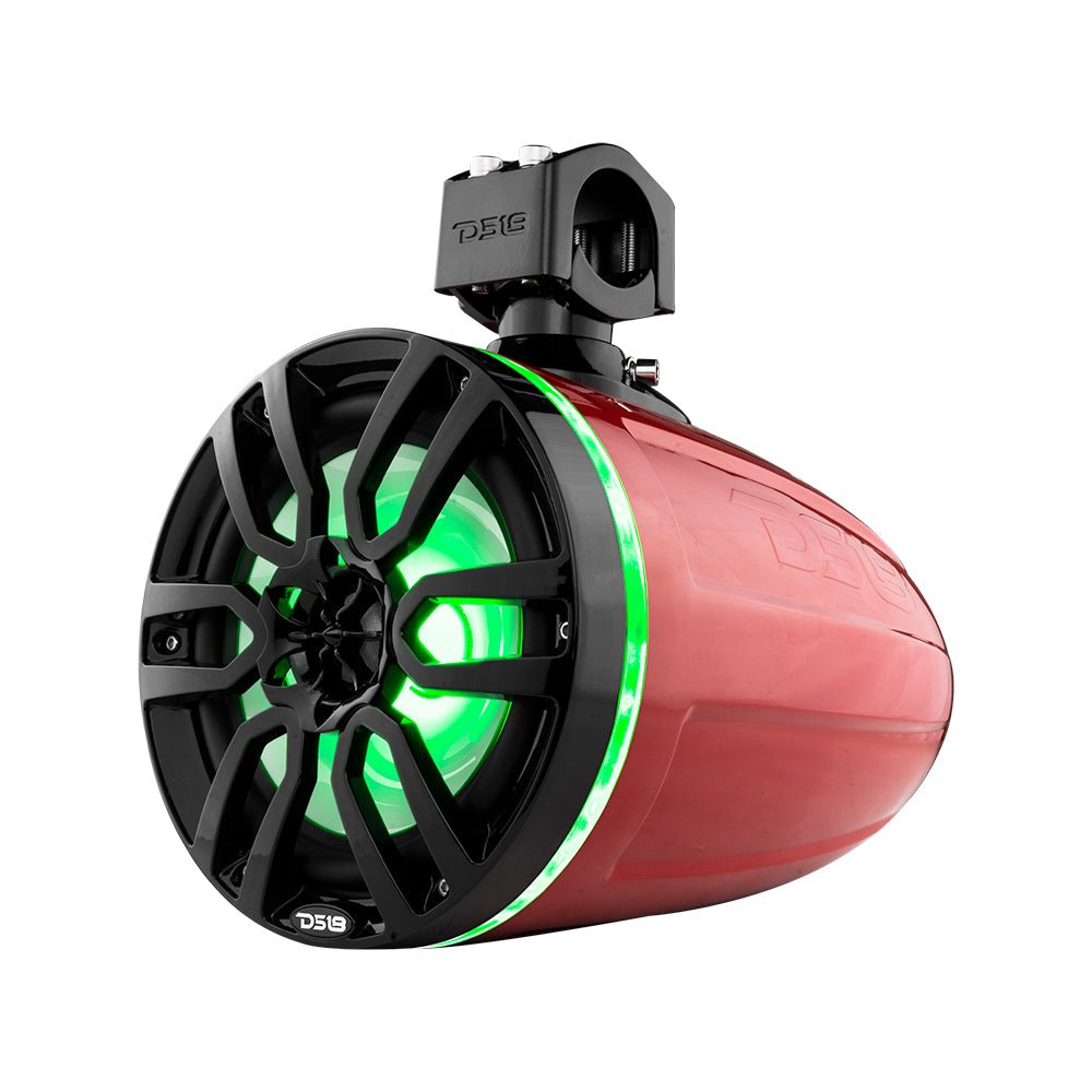 DS18 NXL 8" Marine and Powersports Towers LED RGB Lights 125 Watts Rms - Red