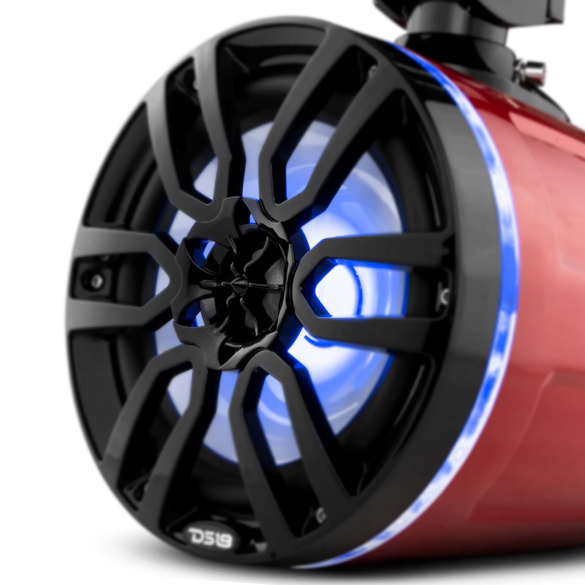 DS18 NXL 8" Marine and Powersports Towers LED RGB Lights 125 Watts Rms - Red