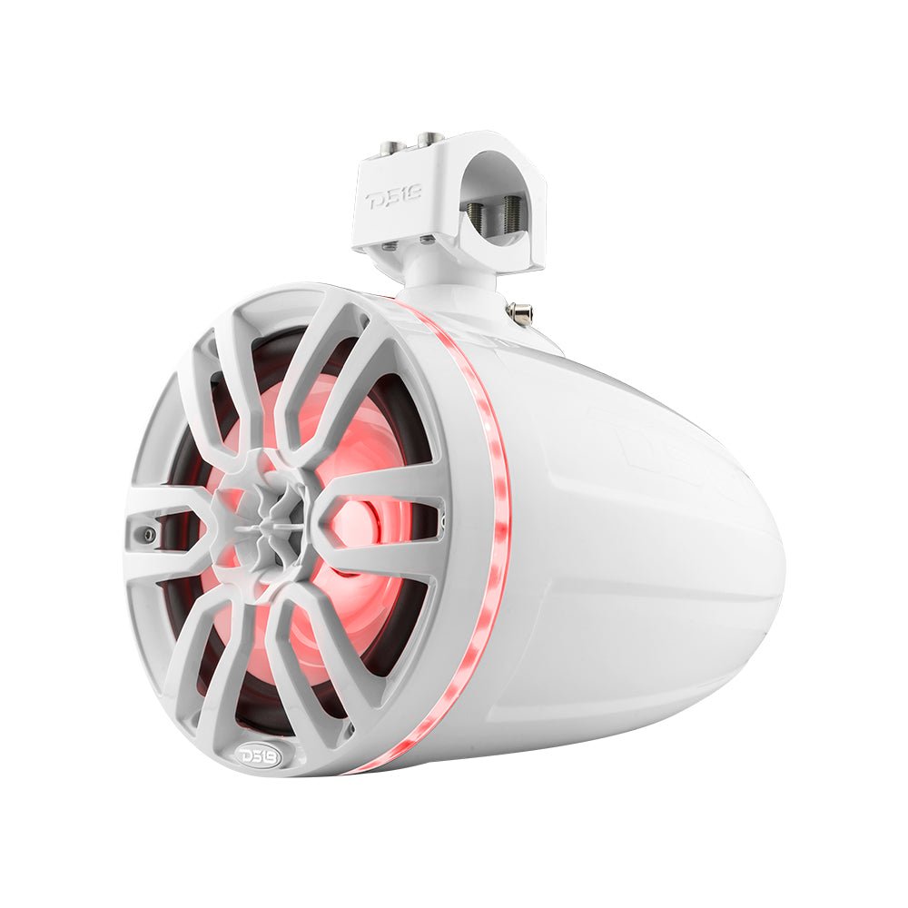 DS18 NXL 8" Marine and Powersports Towers LED RGB Lights 125 Watts Rms - White