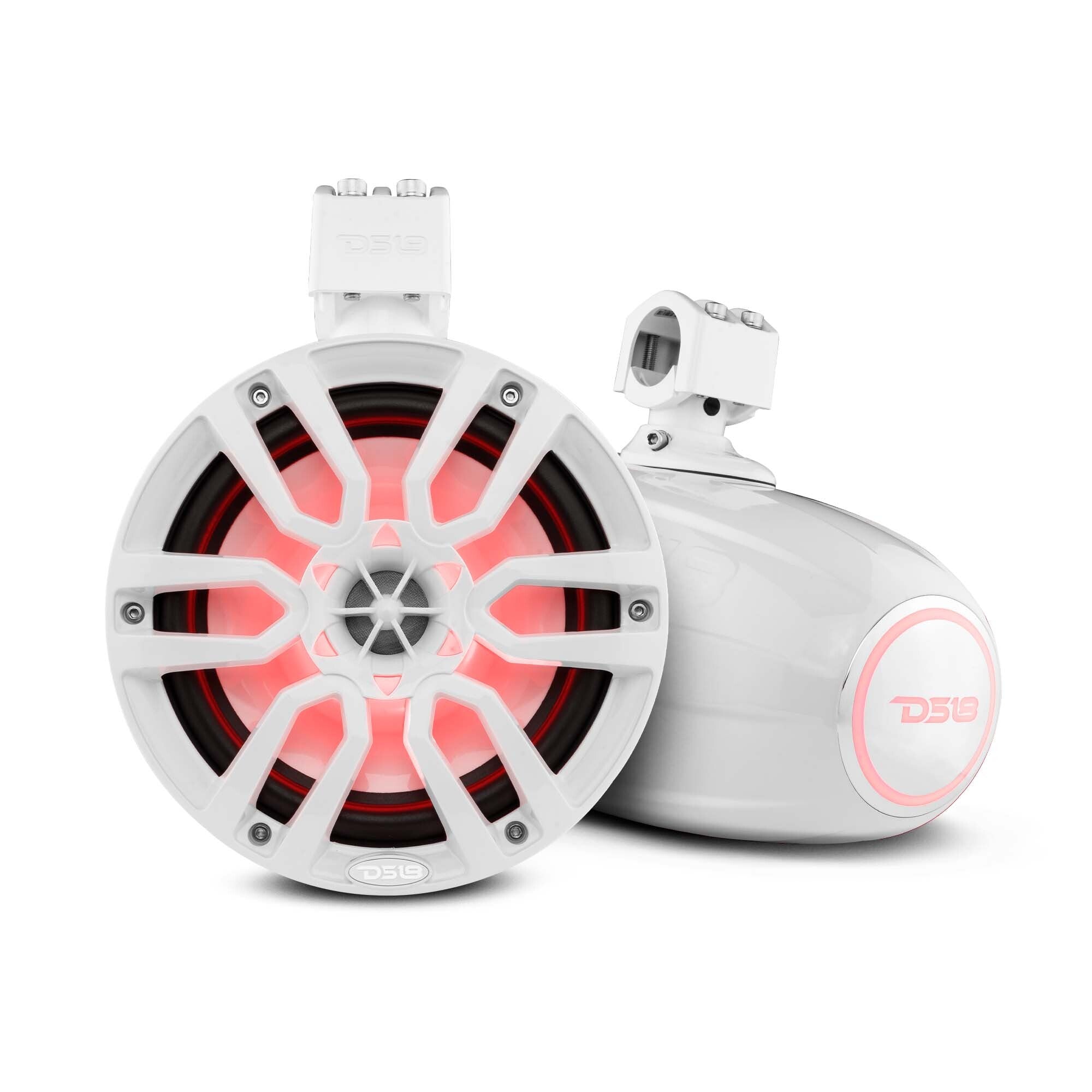 DS18 NXL 8" Marine and Powersports Towers LED RGB Lights 125 Watts Rms - White