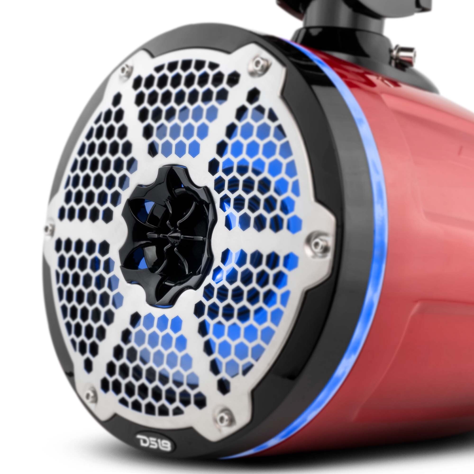 DS18 NXL 8" Neodymium Marine and Powersports Towers with Built-in Passive Radiator, 1" Driver and LED RGB Lights 180 Watts Rms