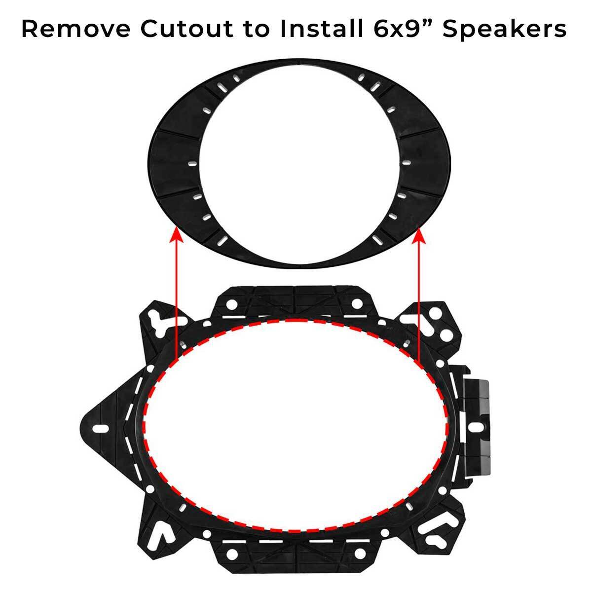 DS18 Universal OEM Speaker Adapter for 6x9” or 6.5" Speakers