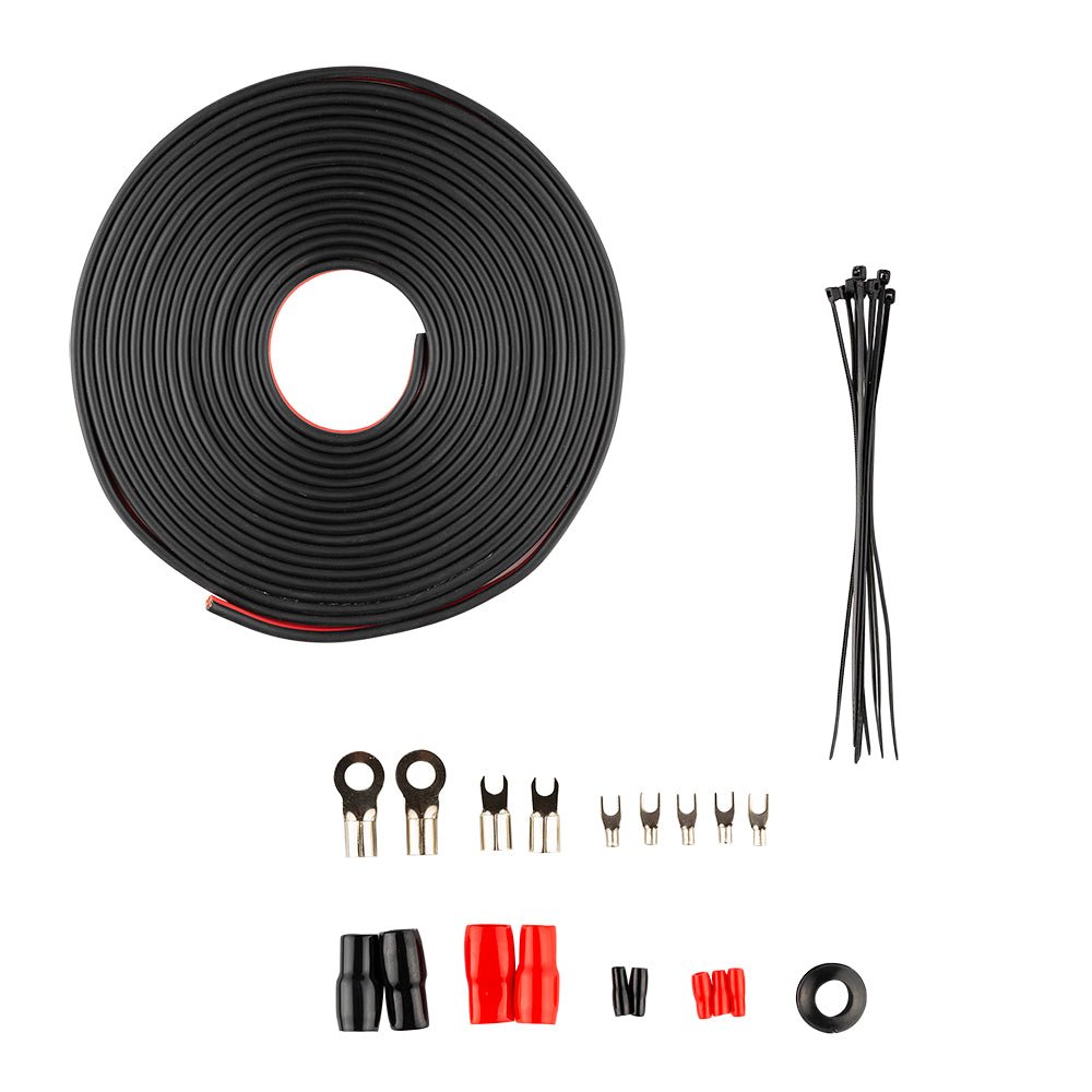 DS18 4-GA OFC 100% Copper Amplifier Installation Kit - RED