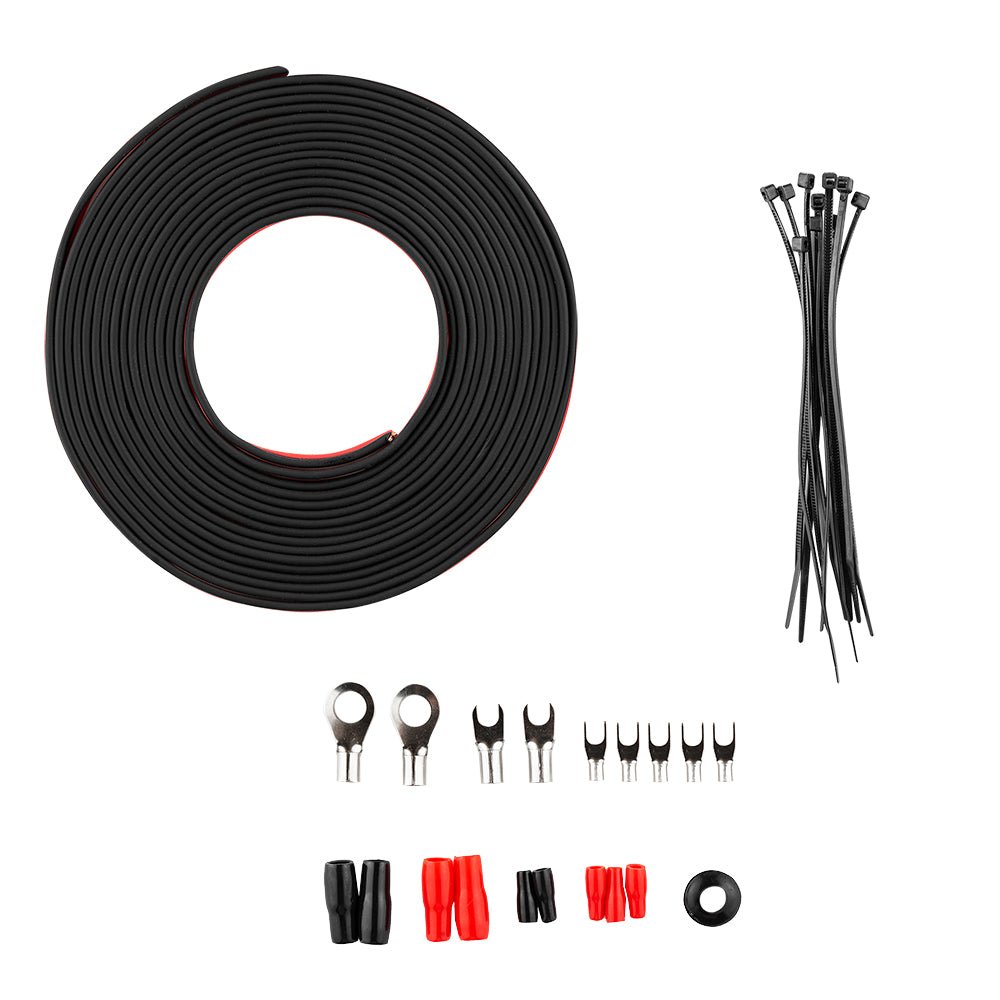 DS18 8-GA OFC 100% Copper Amplifier Installation Kit - RED