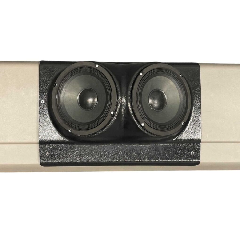 Custom Speaker Pods 00-GM-FT-RC-AL-TP-S6 Dual 6.5" Tail Panel Speaker Pod - 00-06 Silverado
